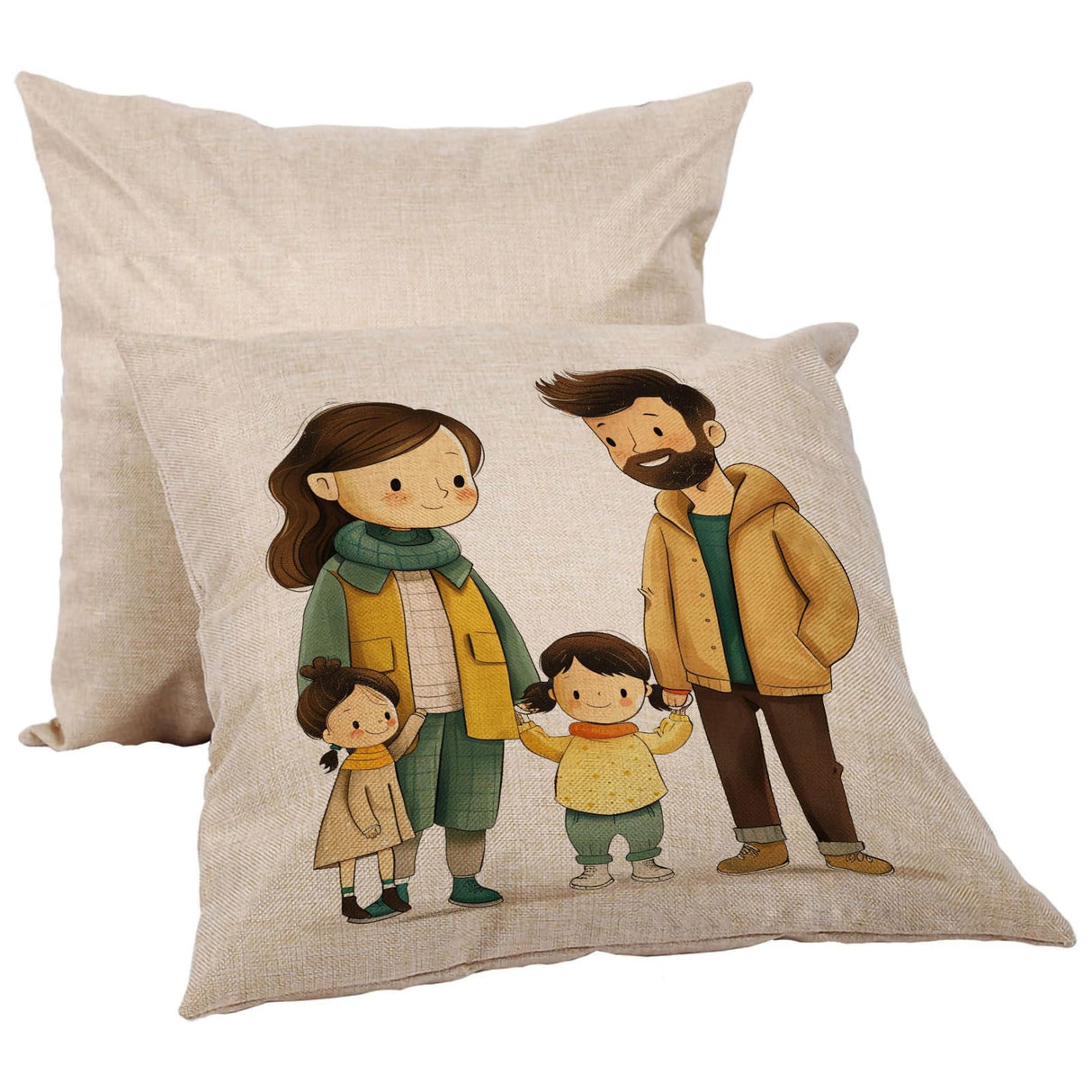 H-E Linen 3D Sublimation Blank Pillow Case DTF Fashion Cushion Pillowcase Cover for Heat Press Printing and DTF Printing Throw Pillow Covers (10pcs/Pack) H-E