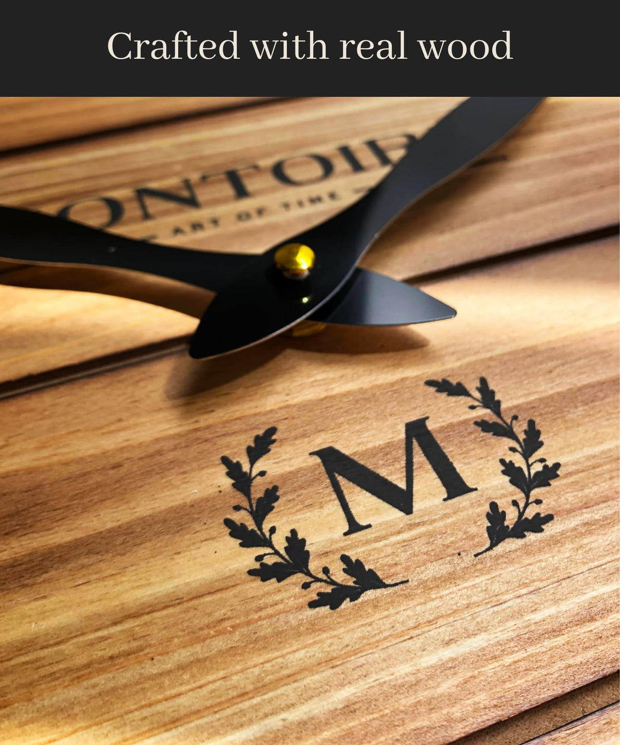 Montoire 16 Inch Wall Clock - Farmhouse Wall Clock Large - Large Wall Clocks for Living Room Decor - Wall Clocks Battery Operated 16 Inches or Larger - Big Wall Clock Decorative Roman Numerals Montoire