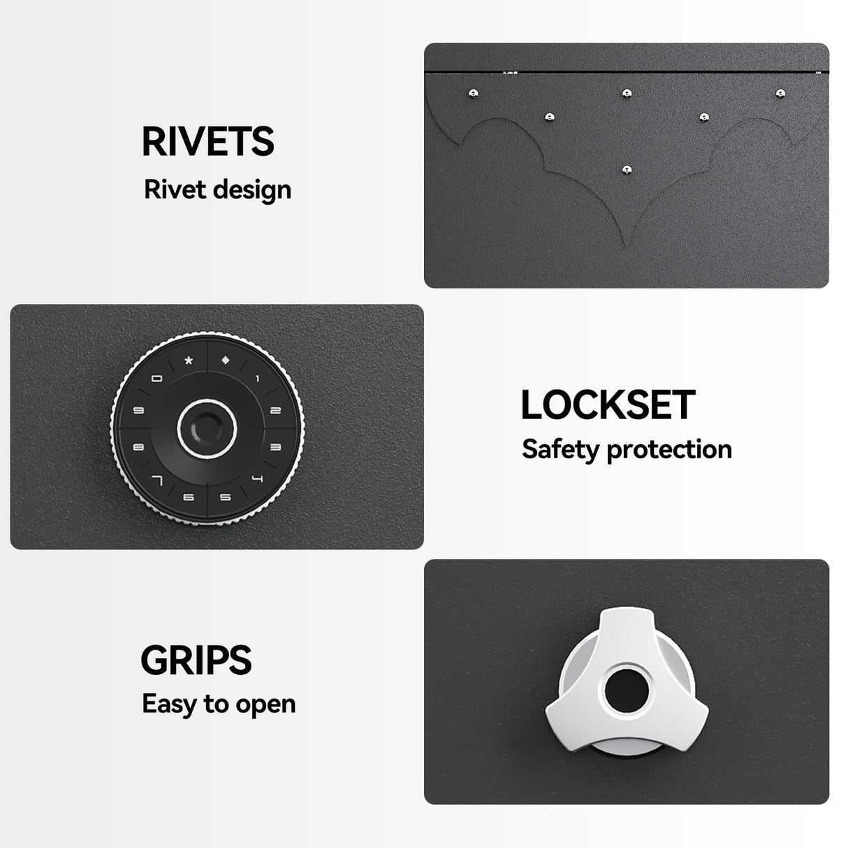 KAER [ 2024 New 10-12 Gun Safe, Large Gun Safe for Home Rifle and Pistol, Gun Cabinet, Rifle Safe, Quick Access Gun Safe KAER