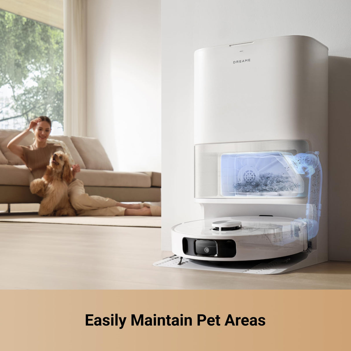 DREAME L10s Ultra Gen 2 Robot Vacuum and Mop, 10,000Pa Suction, MopExtend Technology, All-in-One Base Station, Pet-Friendly, Versatile Carpet Cleaning, DuoScrub Mopping System, Smart Pathfinder Tech DREAME