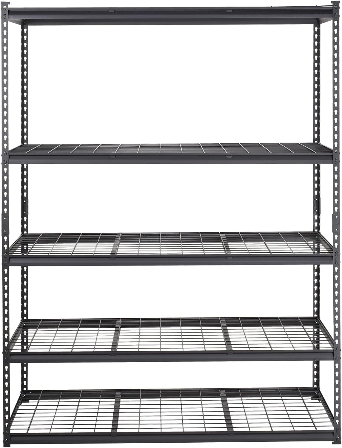 GarveeHome Storage Shelving Unit, 5 Tier Adjustable Shelves, 48''W Garage Storage Shelves Heavy Duty Metal Organizer Wire Rack, Industrial Shelving 48" L x 18" W x 72" H for Kitchen Pantry Basement GarveeHome