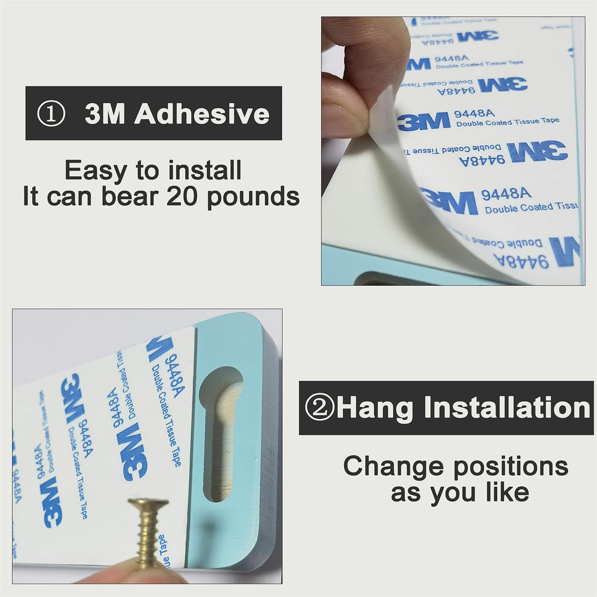 FINDAMAZE Sunglasses Organizer Wall Mounted Wood Sunglass Holder for Home Glasses Holder/Sunglasses Rack,Home Decor (White-1pcs-long) FINDAMAZE