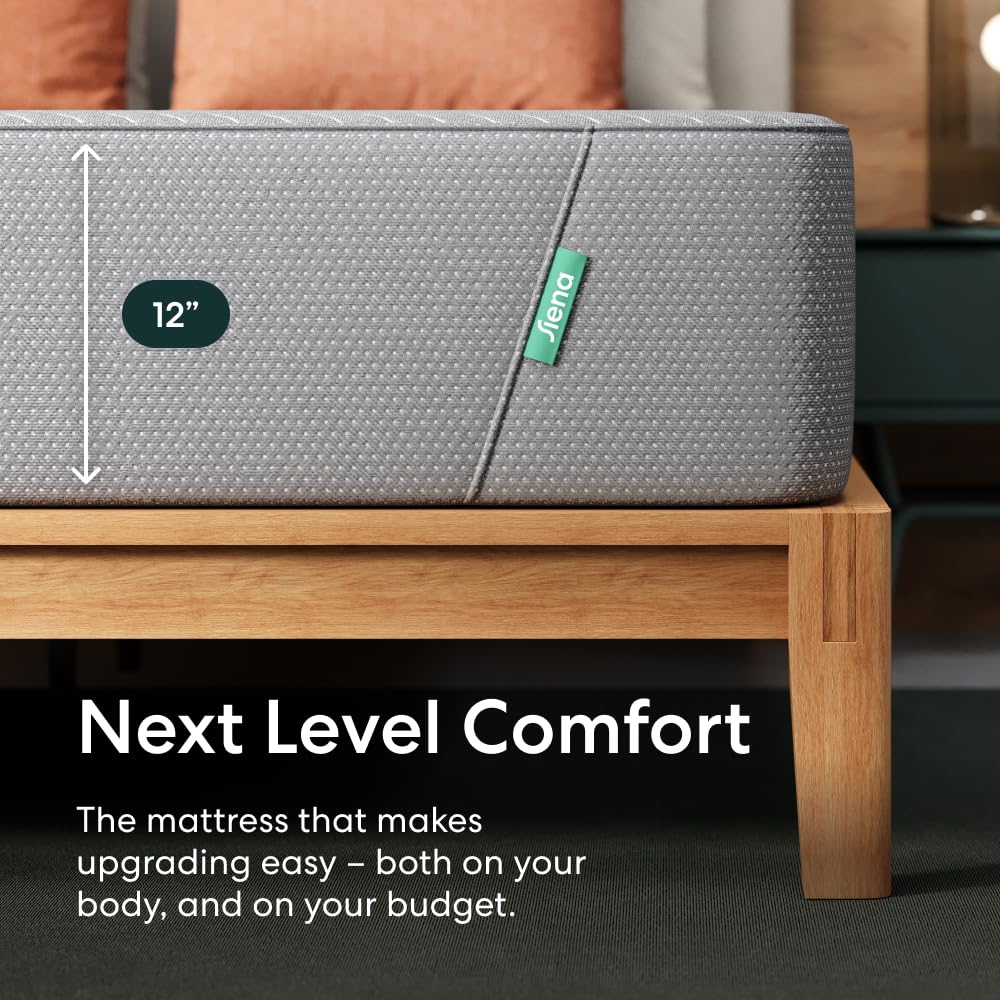 Siena 12" Queen Memory Foam Mattress - Medium Firm - 180 Night Trial - Premium Pressure-Relieving Layers - 10 Year Warranty - Mattress in a Box - CertiPUR-US Certified Siena