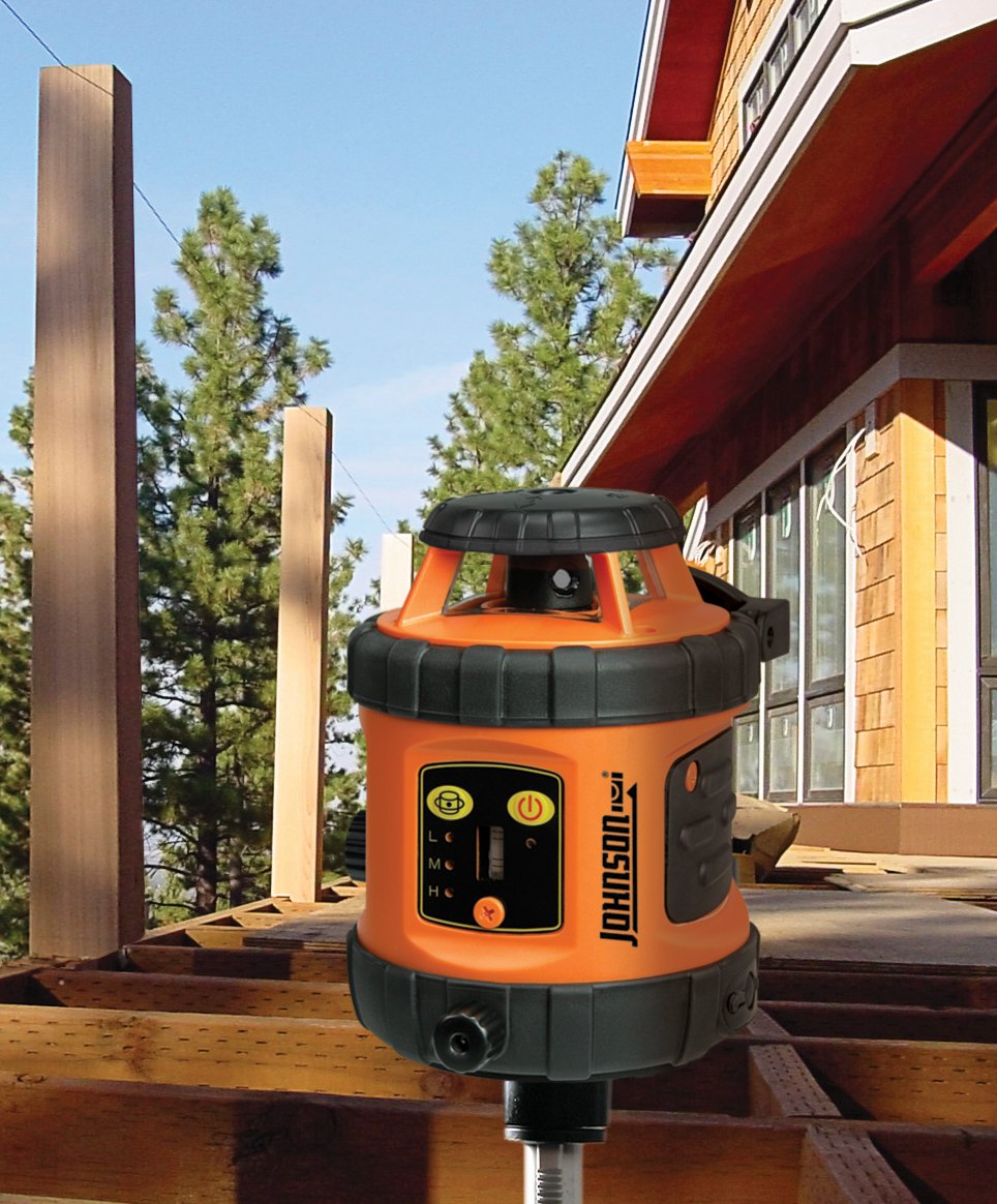 Johnson Level & Tool 40-6515 Self-Leveling Rotary Laser, Red, 1 Laser Level Johnson