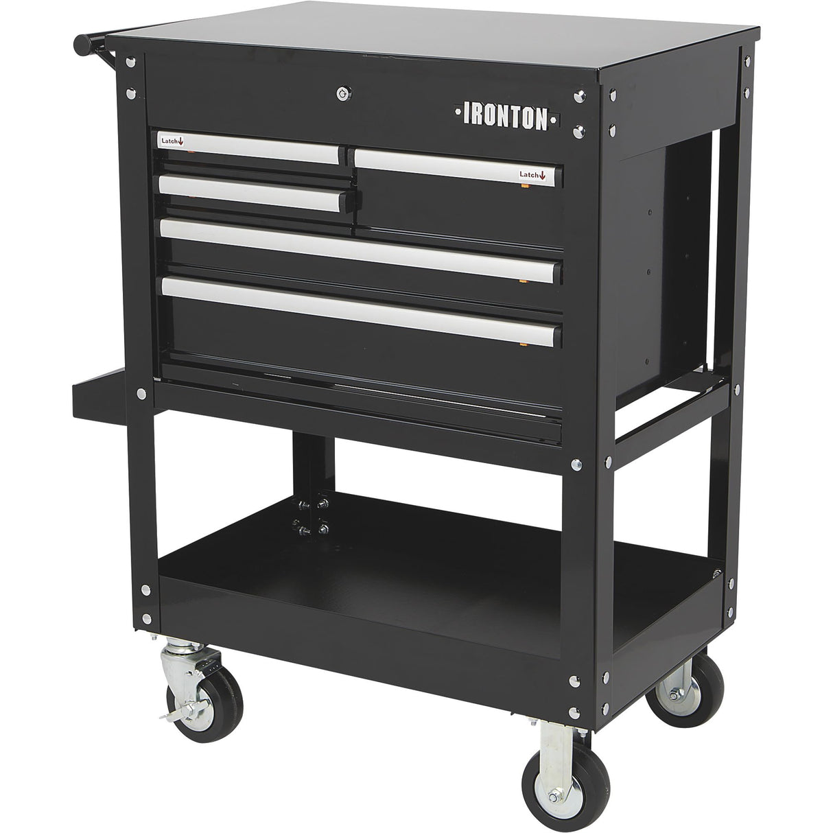 Ironton 30in. 5-Drawer Mechanic's Tool Cart - 33-7/8in.L x 17-5/8in.W x 39-1/8in.H, 700-Lb. Capacity Ironton