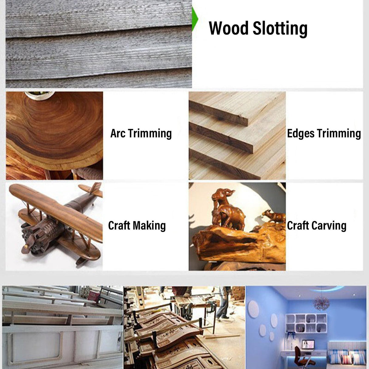 30000 RPM Cordless Compact Router, 6 Speeds, DCB Series 20V Battery, with 800W Brushless Motor, Variable Speed Router, for Woodworking Garosa