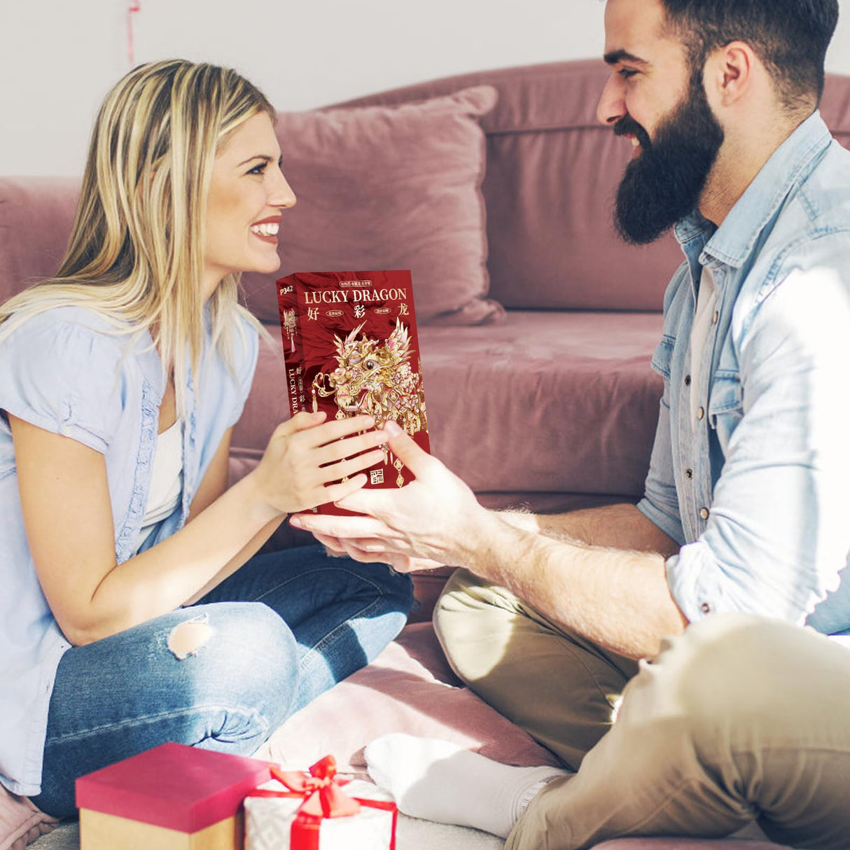 Piececool 3D Metal Puzzles for Adults, Chinese Lucky Dragon DIY Model Building Kits Challenging Brain Teaser 3D Puzzles DIY Assembling Crafts Best Gfits Home Decor Piececool