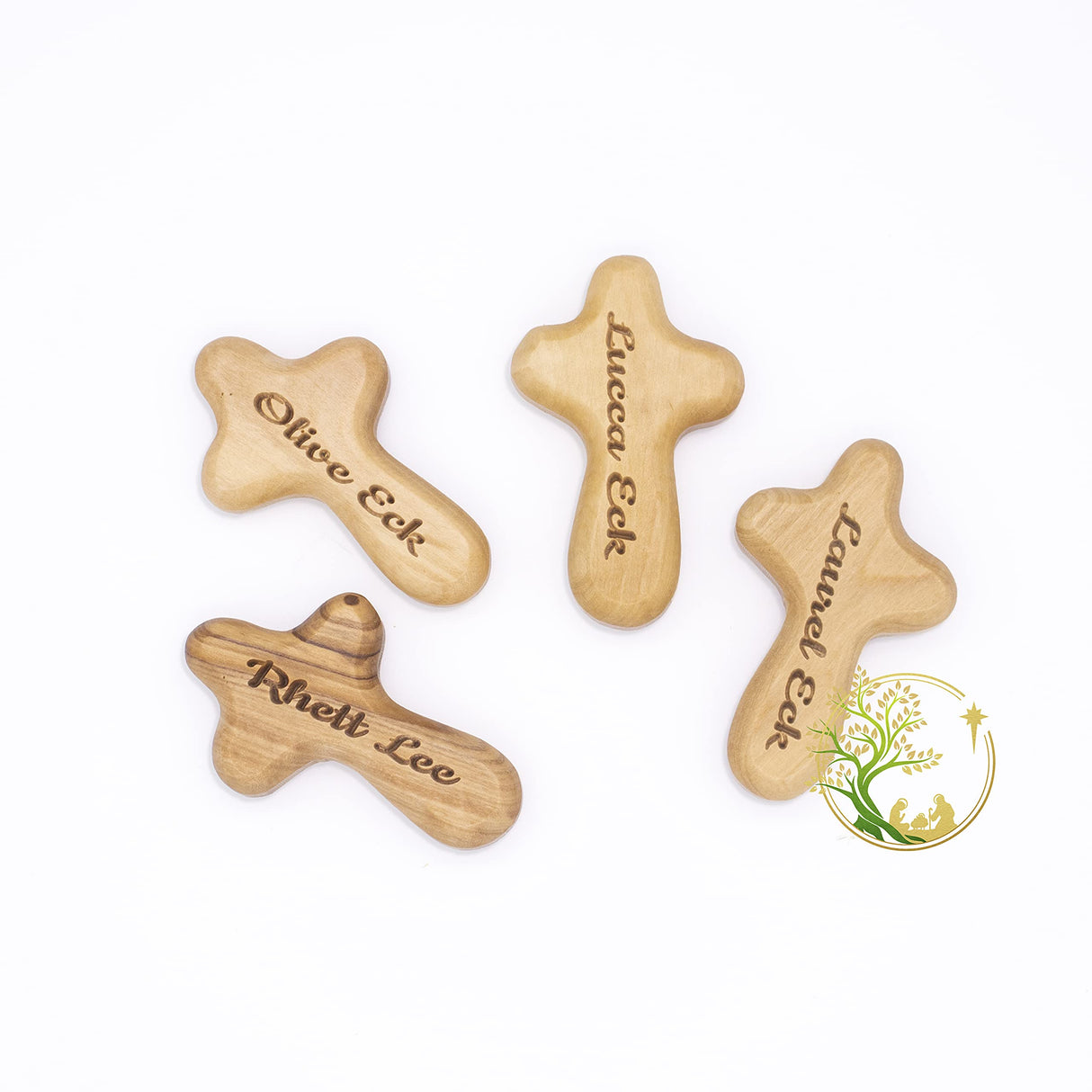 Personalized Comfort Cross for Baptism, Christening & Confirmation - comfort cross gift | Customized Olive wood comfort cross cross for kids& adults | comfort Cross for boys and girls PHLG