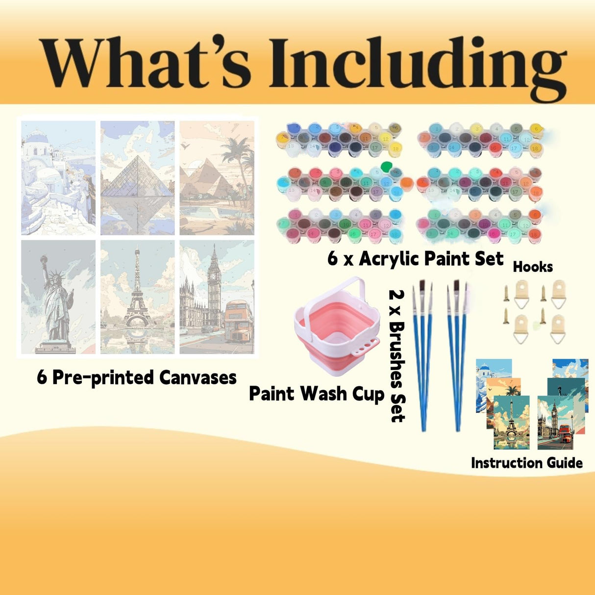 Lofenghome Paint by Numbers Kit for Adults, Tropical Beach Scenes Collection, Acrylic Paint on Canvas, 12 x 8 Inches, DIY Home Decor, Modern Style, 6 Coastal Landscapes, Adult Beginner Friendly Lofenghome