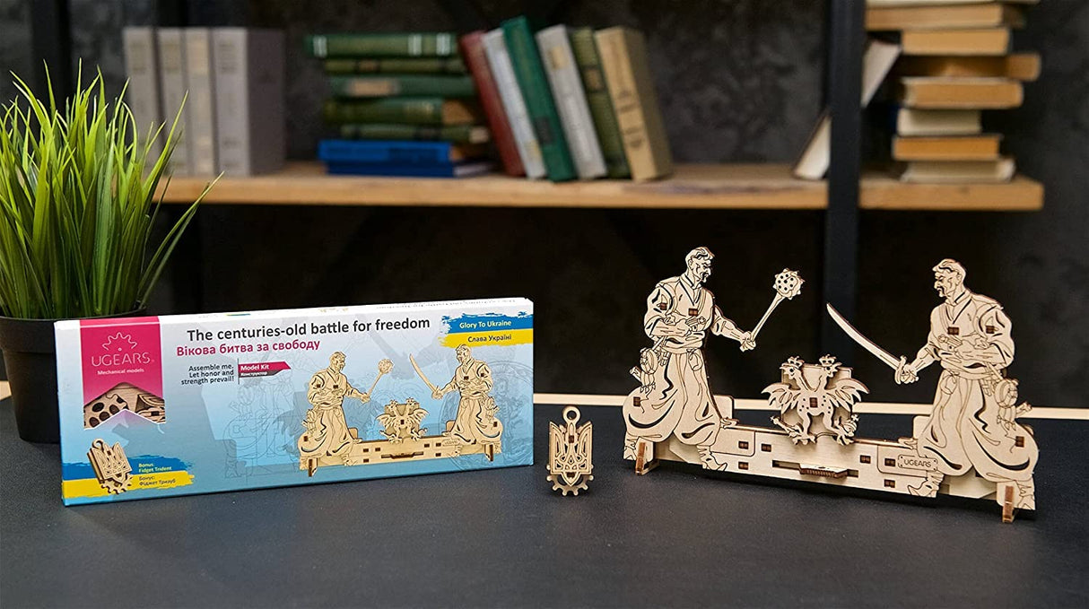 UGEARS The Centuries-Old Battle for Freedom 3D Wooden Puzzle - Wooden Mechanical Model Kit to Build UGEARS