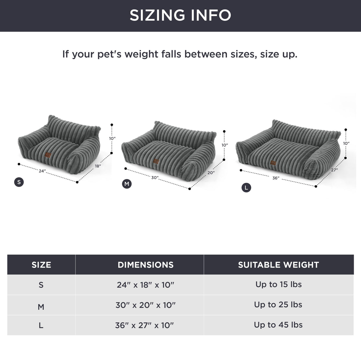 Bedsure Cute Cat Couch for Pets - Fluffy Small Dog Sofa with Premium Soft Corduroy Fleece, Pet Sofa with Removable Washable Cover, Supportive Dog Couch Bed for Small Medium Dogs, 30inch, Warm Grey Bedsure