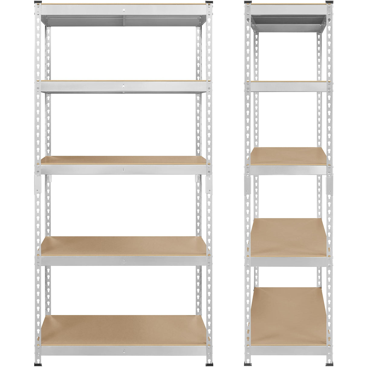 Topeakmart 5-Tier Utility Shelves, Metal Storage Shelves Garage Shelving Unit Adjustable Garage Storage Shelves Storage Racks Heavy Duty Shed Topeakmart