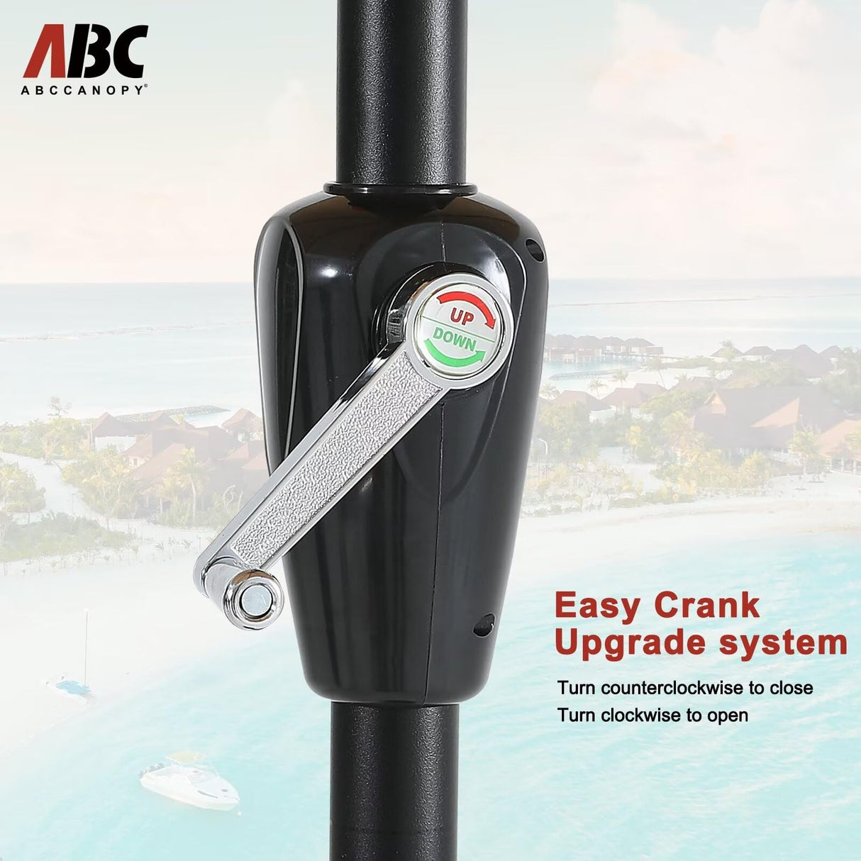 ABCCANOPY Patio Half Umbrellas 10FT (Blue Purple Stripes) ABCCANOPY