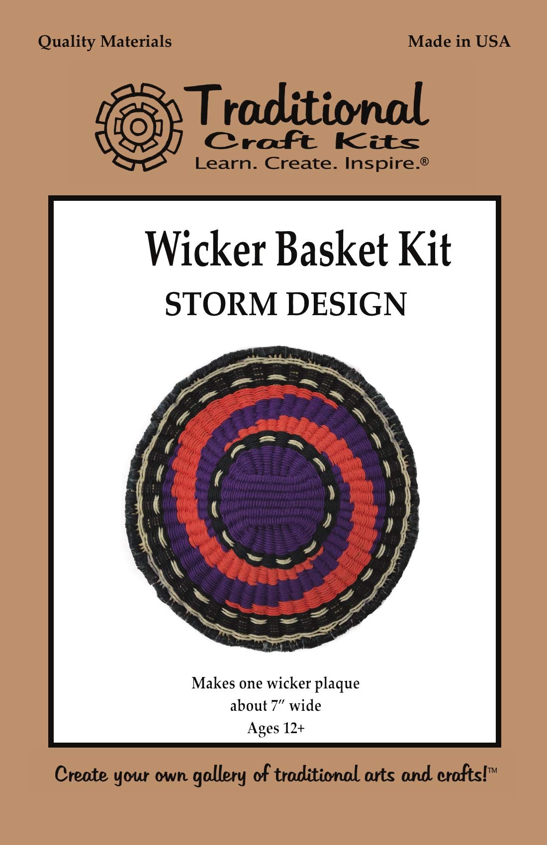 Traditional Craft Kits Wicker Basket Kit - Storm Design Traditional Craft Kits