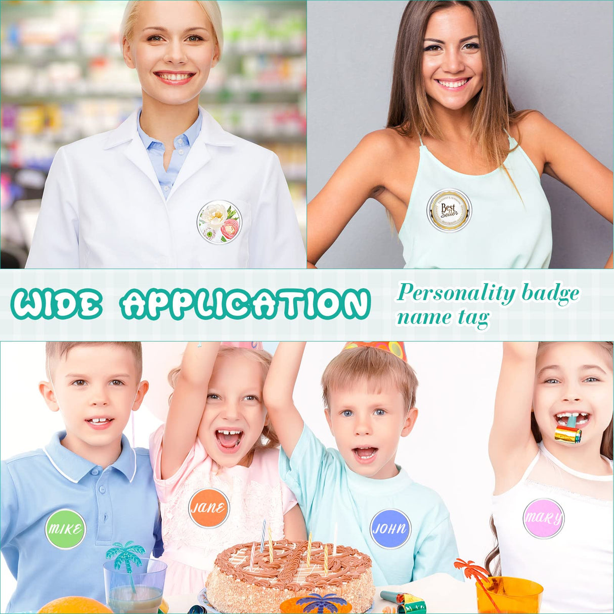 Yilloog 25 Pcs 3 Inch Clear Button Pins for Crafts DIY Photo Buttons Acrylic Button Pin Blank Button Pins Bulk for Picture Make Your Own Buttons Badge Maker DIY Crafts Supplies Yilloog