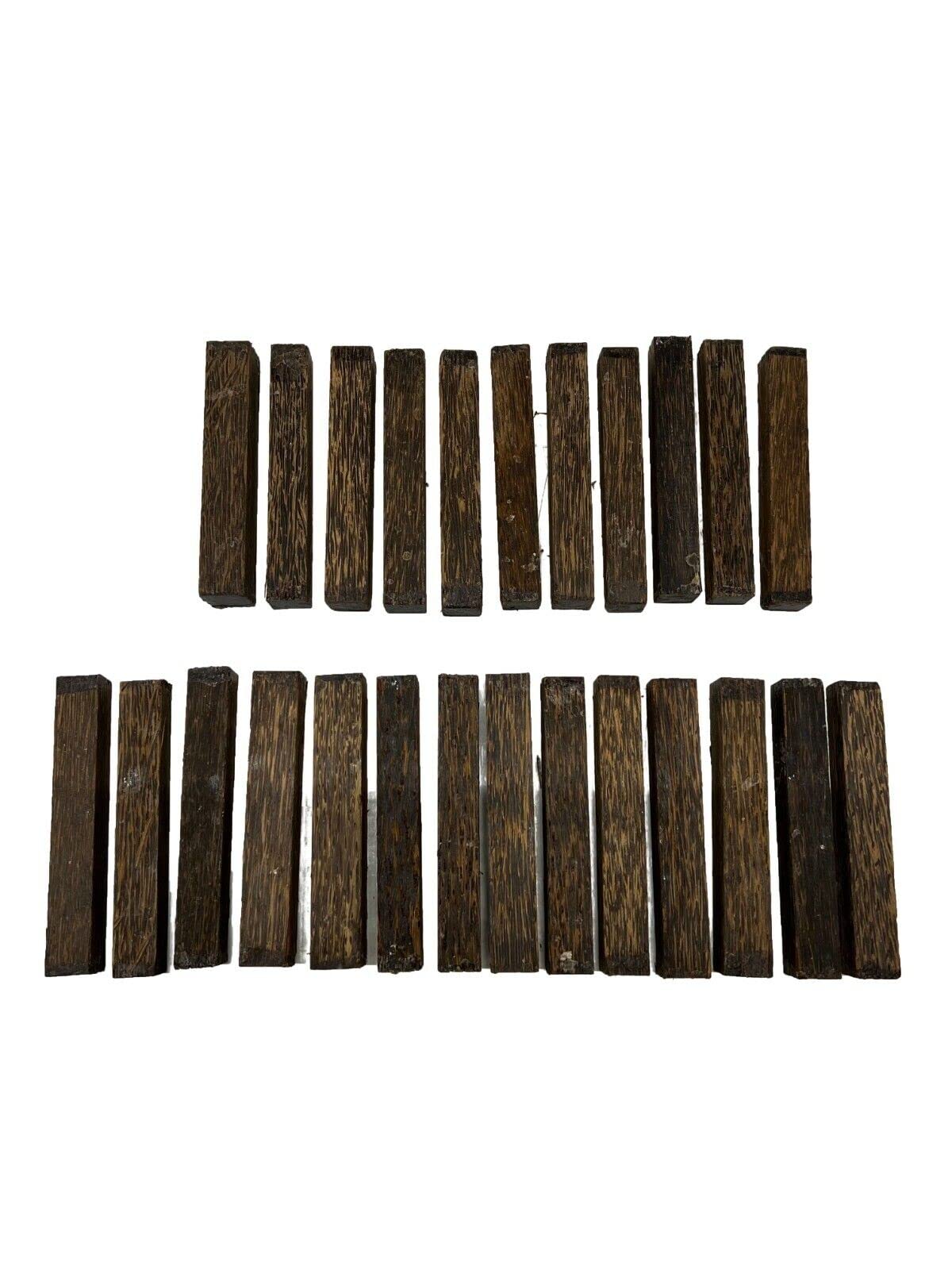 25 Pack, Black Palm Turning Blank/Pen Blanks 5"x 3/4" X3/4" Suitable Wood Pieces for Wood Crafts and Projects Generic