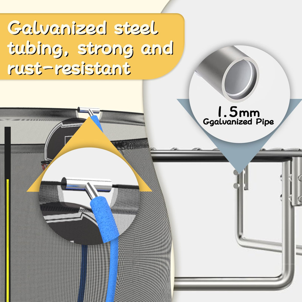 Tranpoline 8FT 10FT 12FT 14FT 16T Tranpoline for Adults/Kids with Safety Enclosure -Recreational Tranpolines with Ladder and Basketball Hoop-Outdoor Tranpoline for Kids,Capacity 300-1000lbs… SENCHO GINSYTALIOR