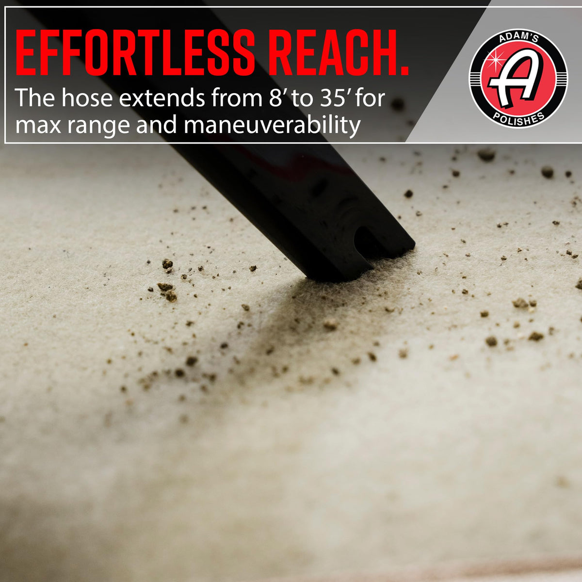 Adam's Polishes Wall Mounted Vacuum - Premium Car Detailing Vacuum for Garage or Shop | Powerful Suction Heavy Duty Detailing Adam's Polishes