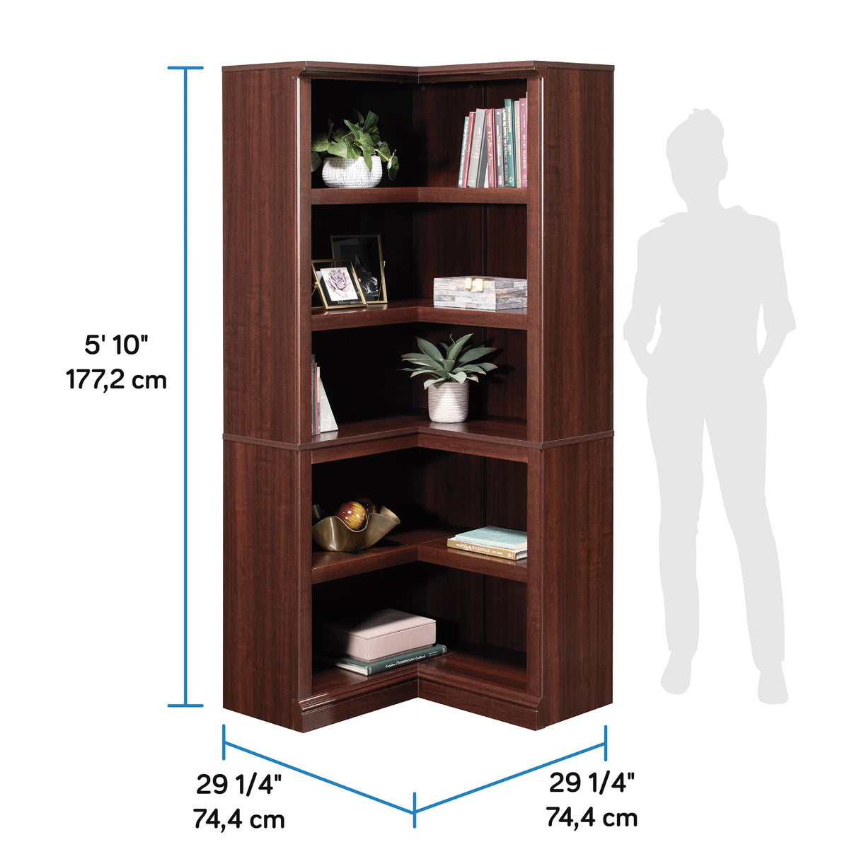 Sauder Miscellaneous Storage Bookcase, Select Cherry Finish Sauder