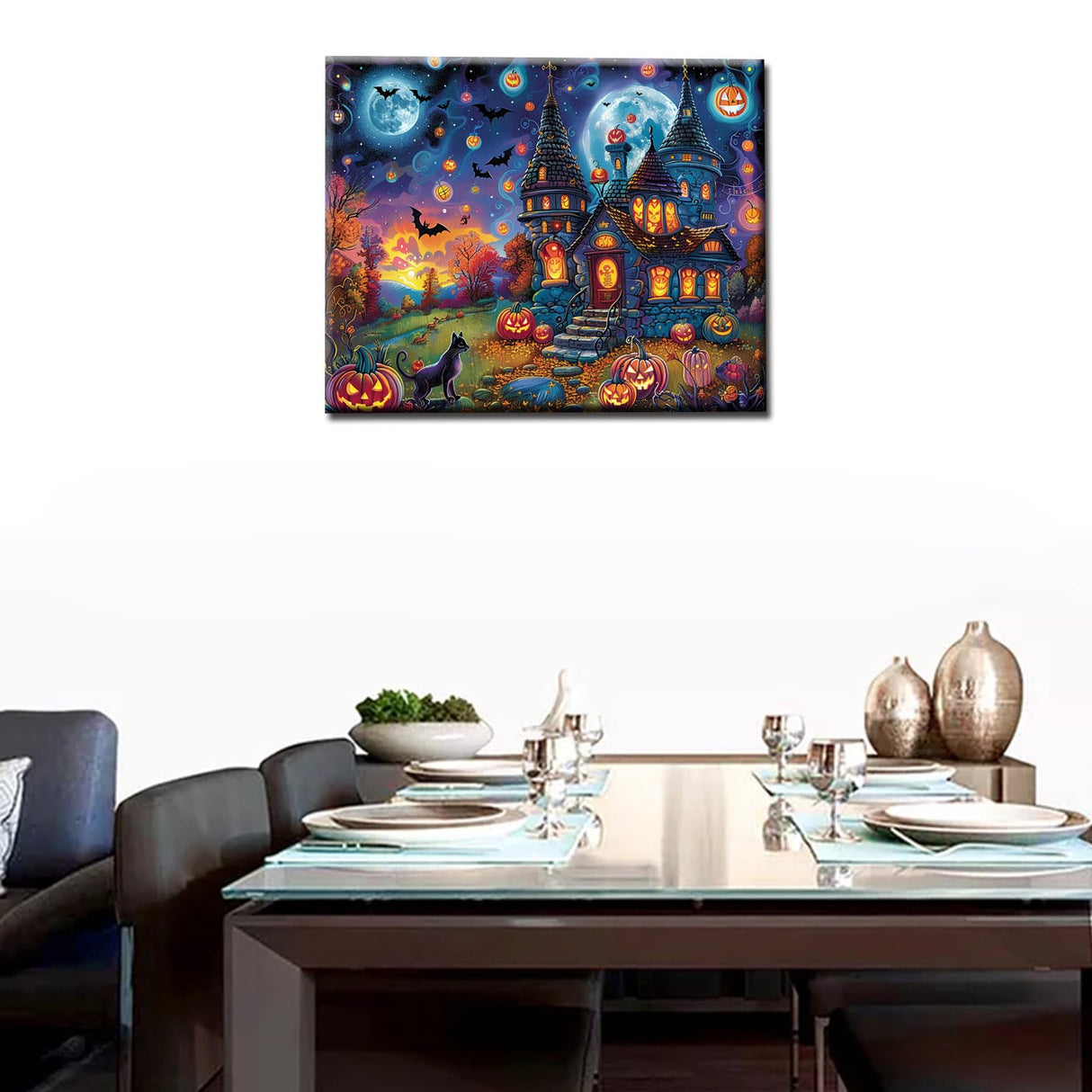 Tucocoo Day of The Dead Pumpkin Head Halloween Paint by Number for Adults DIY Oil Painting by Numbers Set for Beginner Gifts for Men Women Wall Art Abstract Home Wall Decor 16x20Inch Frameless Tucocoo