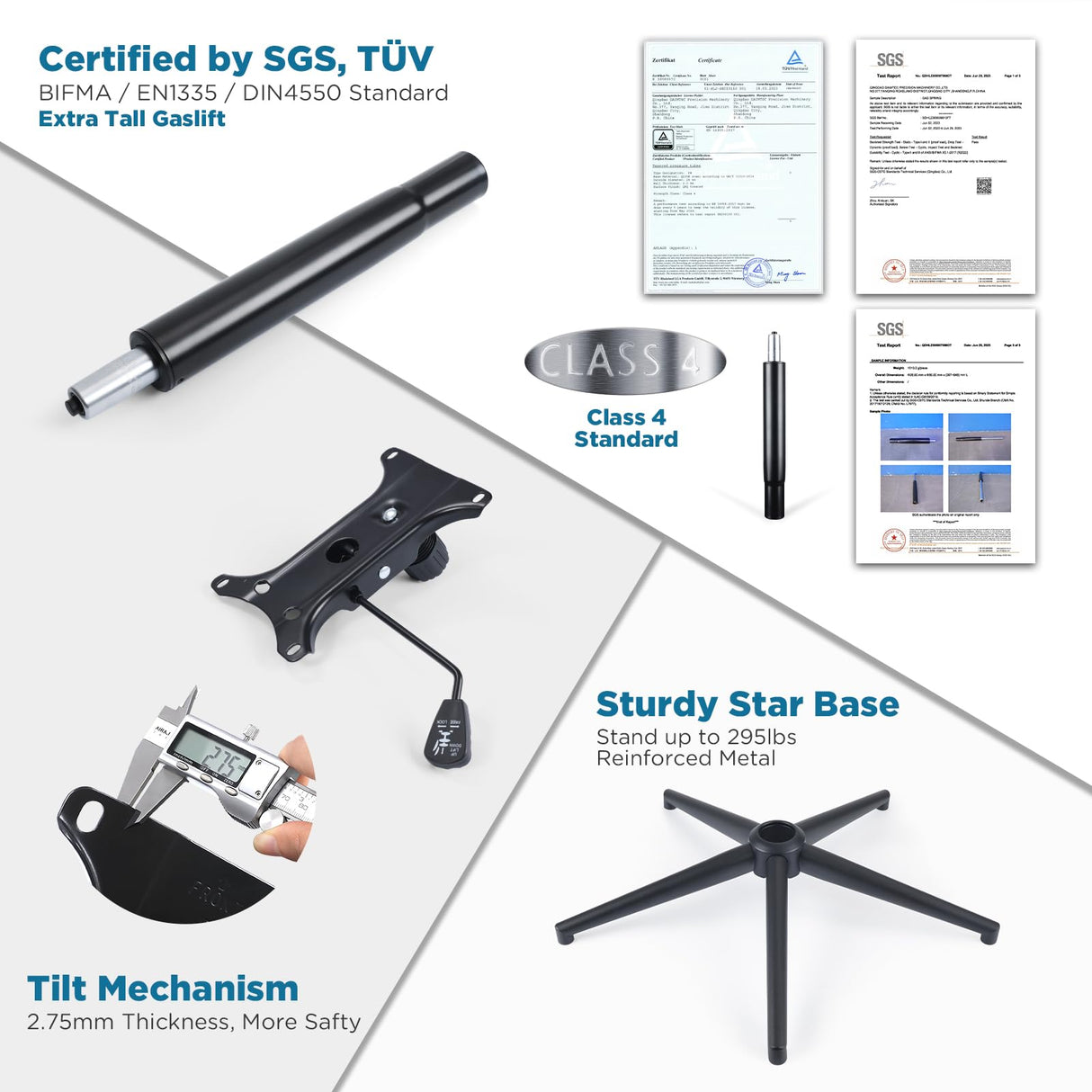 Ergonomic Mid-Back Leather Adjustable Drafting Chair with Flip-up Arms and Foot Ring, Standing-Desk Matched Tall Swivel Computer Office Stool, Black CHAIRMAN