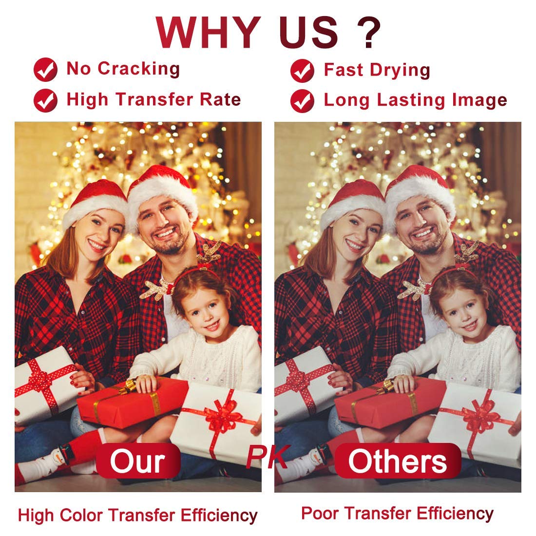 Sublimation Paper 100 Sheets 8.5 x 11 Inches 125gsm, for Any Inkjet Printer with Sublimation Ink Epson, Sawgrass, Heat Transfer Sublimation for Mugs T-shirts Light Fabric seogol