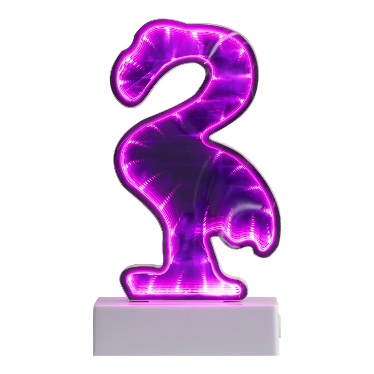 Northlight LED Lighted 3D Flamingo Infinity Mirror - 8" Northlight