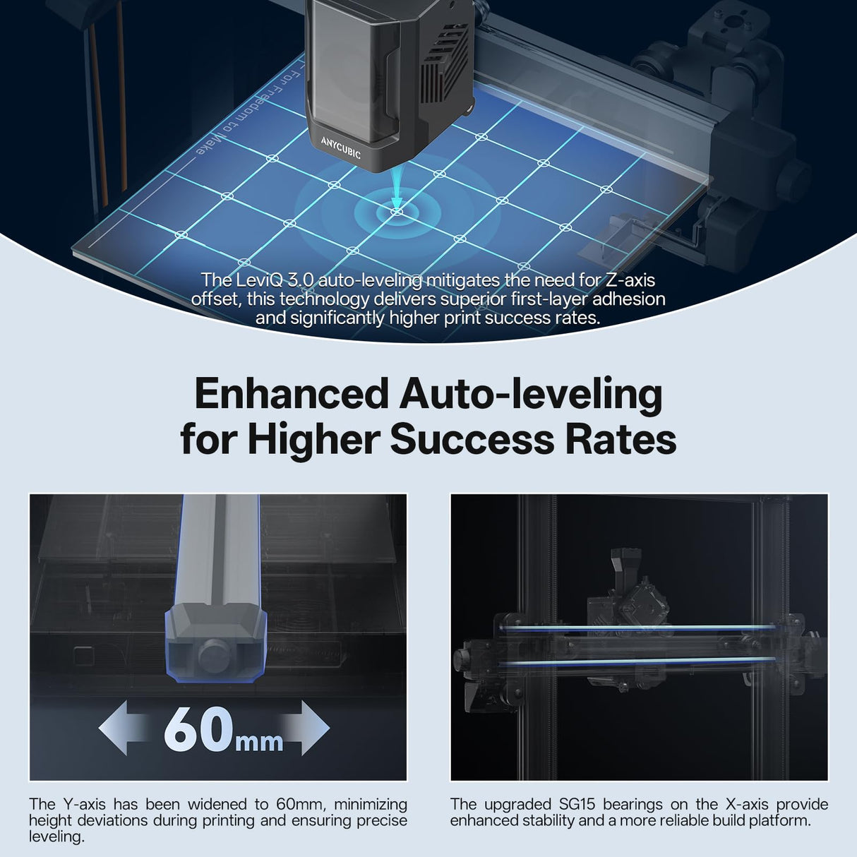 Anycubic Kobra 3 V2 3D Printer Only, New Upgrade AI Cameras Improved Auto-Leveling Max 600mm/s Print Speed Details Better, Multicolor 3D Printing Need with Additional ACE Pro 10.0'' x 10.0'' x 10.2'' ANYCUBIC