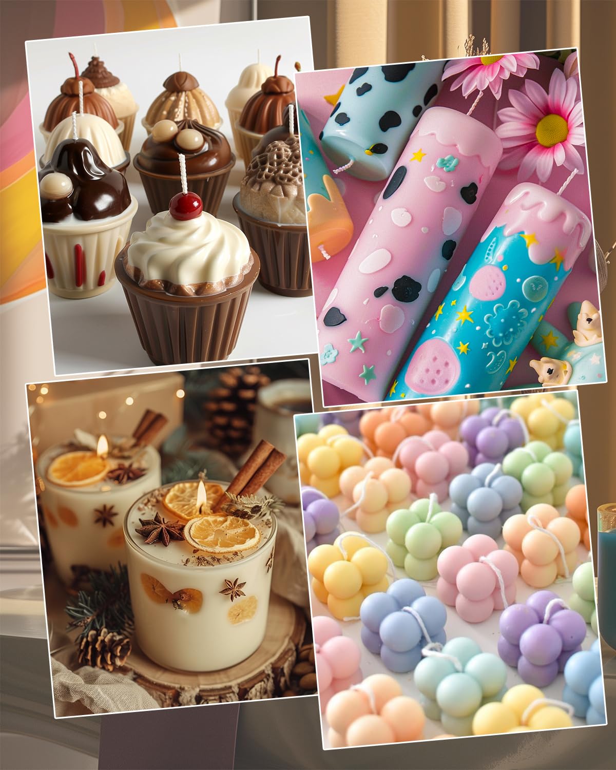 ARTY HUB Candle Dye - 24 Colors & 6 Essential Oils for Soy Candle Making - 30 Bottles X ARTY HUB