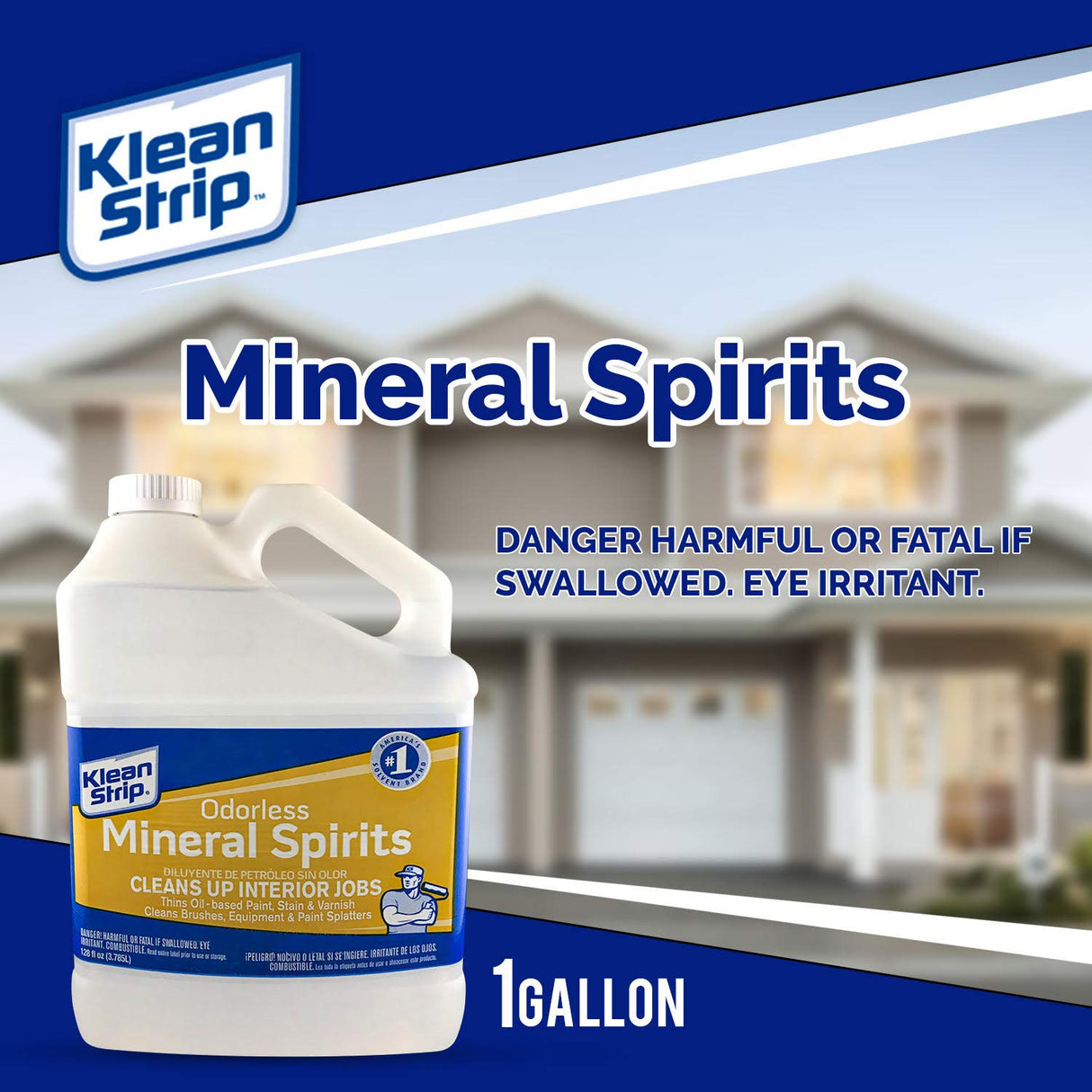 KLEAN-STRIP GKSP94214 Odorless Mineral Spirits, 1-Gallon KLEAN-STRIP