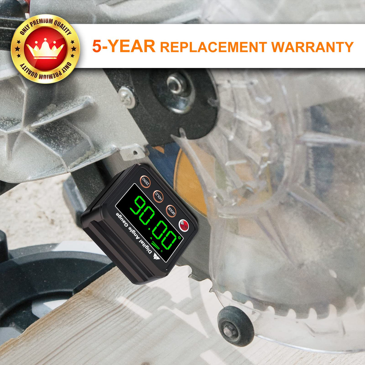 VOLCANOES CLUB Magnetic Digital Angle Finder Protractor Inclinometer - Mini Digital Level Angle Gauge - Fast & Stable Measurement Tool - Backlit Display & Big Number - Woodworking, Construction VOLCANOES CLUB