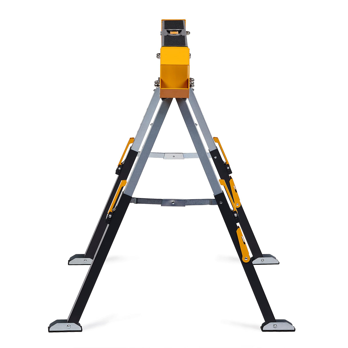 ToughBuilt - Folding Sawhorse/Jobsite Table - Sturdy, Durable, Lightweight, Heavy-Duty, 100% High Grade Steel, 1300lb Capacity, Pivoting Feet, Adjustable Height Legs - (TB-C650) - 2 Pack ToughBuilt