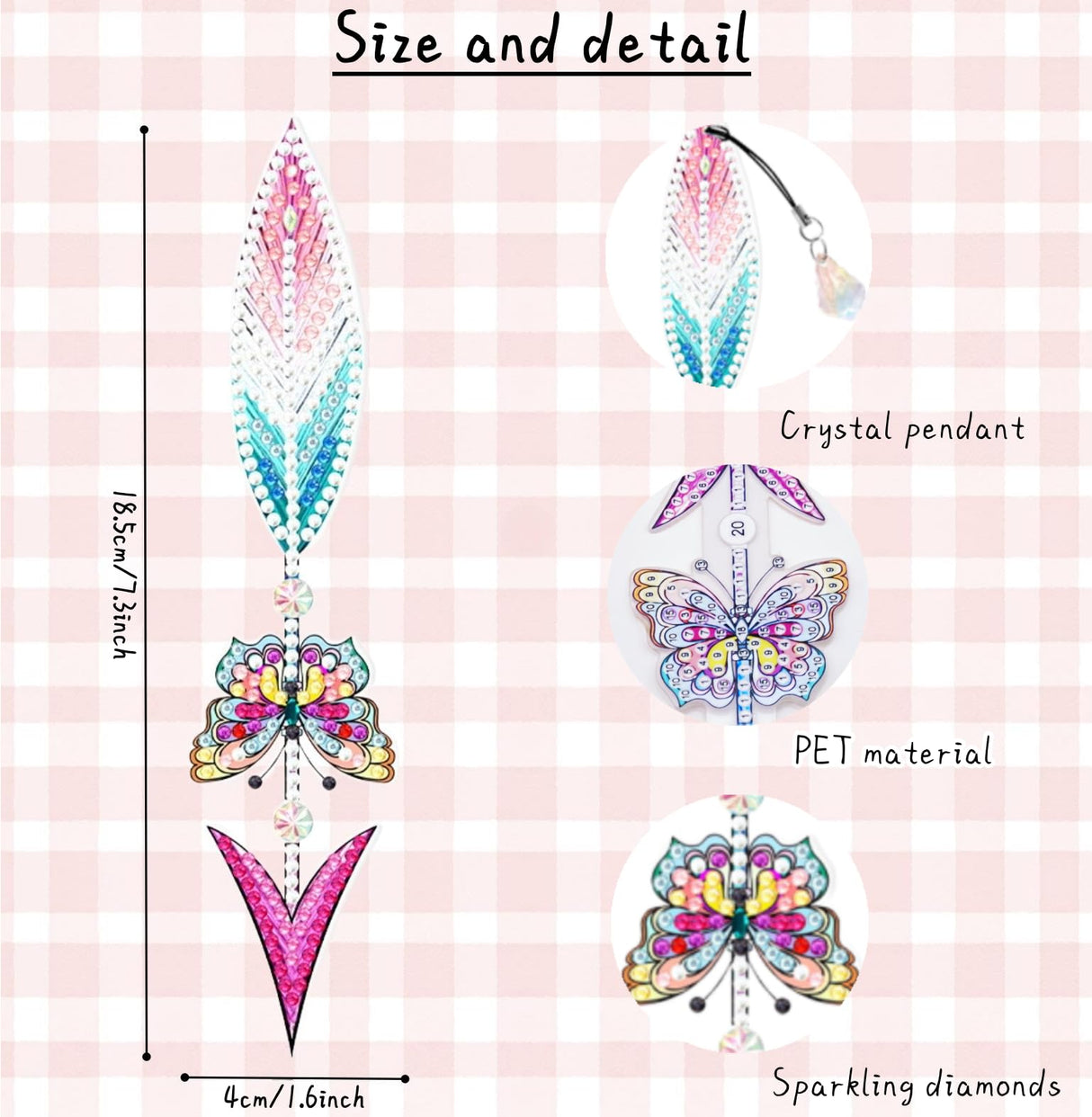 12 Pcs Diamond Painting Bookmarks,Butterflies Diamond Art Bookmarks with Crystal Pendant, Diamond Art Painting Kits for Beginners Adults DIY Art Craft Gifts Book Decors (Flowers) Bulerrylulu