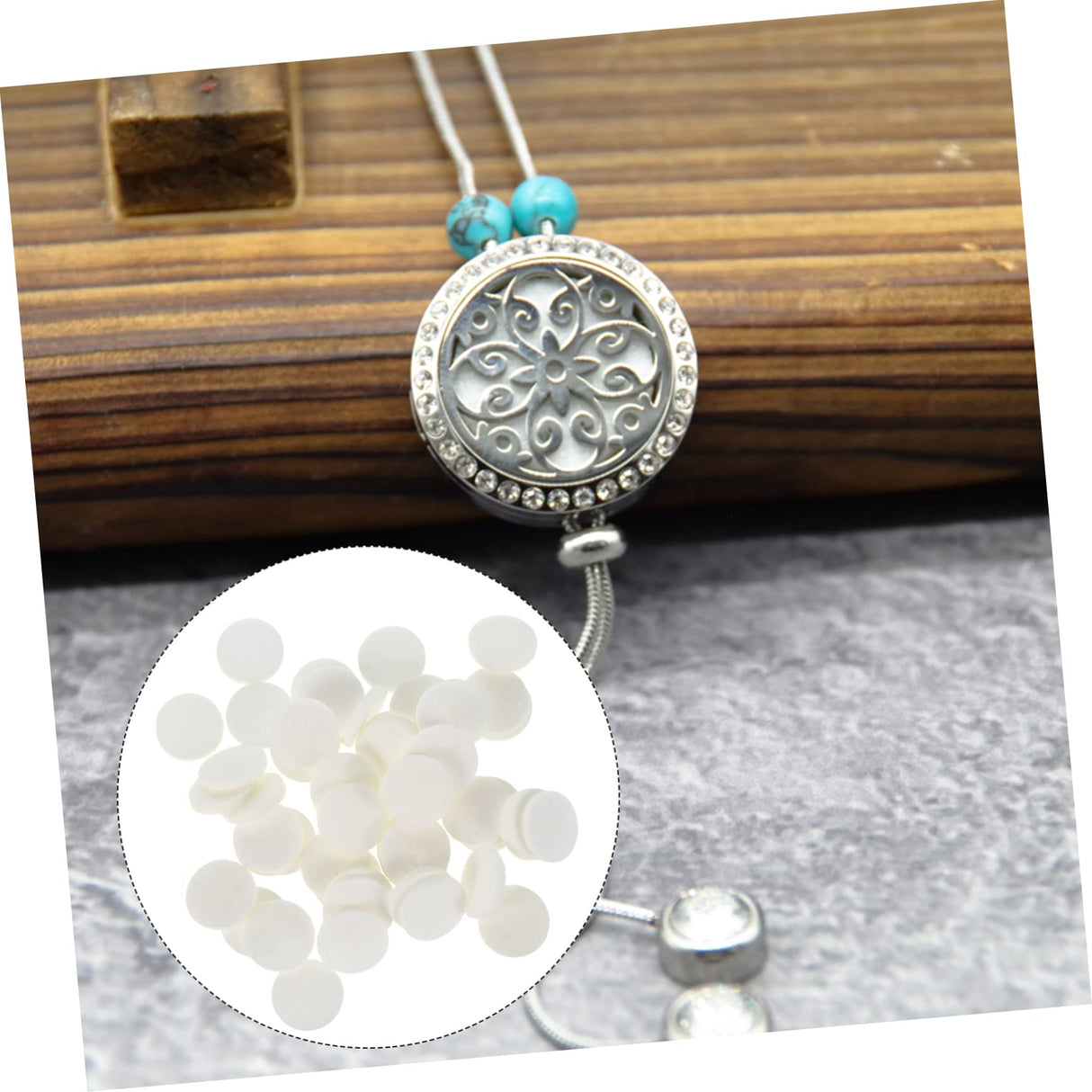 PLAFOPE 150 Pcs Car Perfume Cotton Cloth Premium Air Freshener Vent Clips Air Freshener Healthy Air Freshener Portable Diffuser Aroma Diffuser Safe Air Freshener Natural Sublimation White PLAFOPE