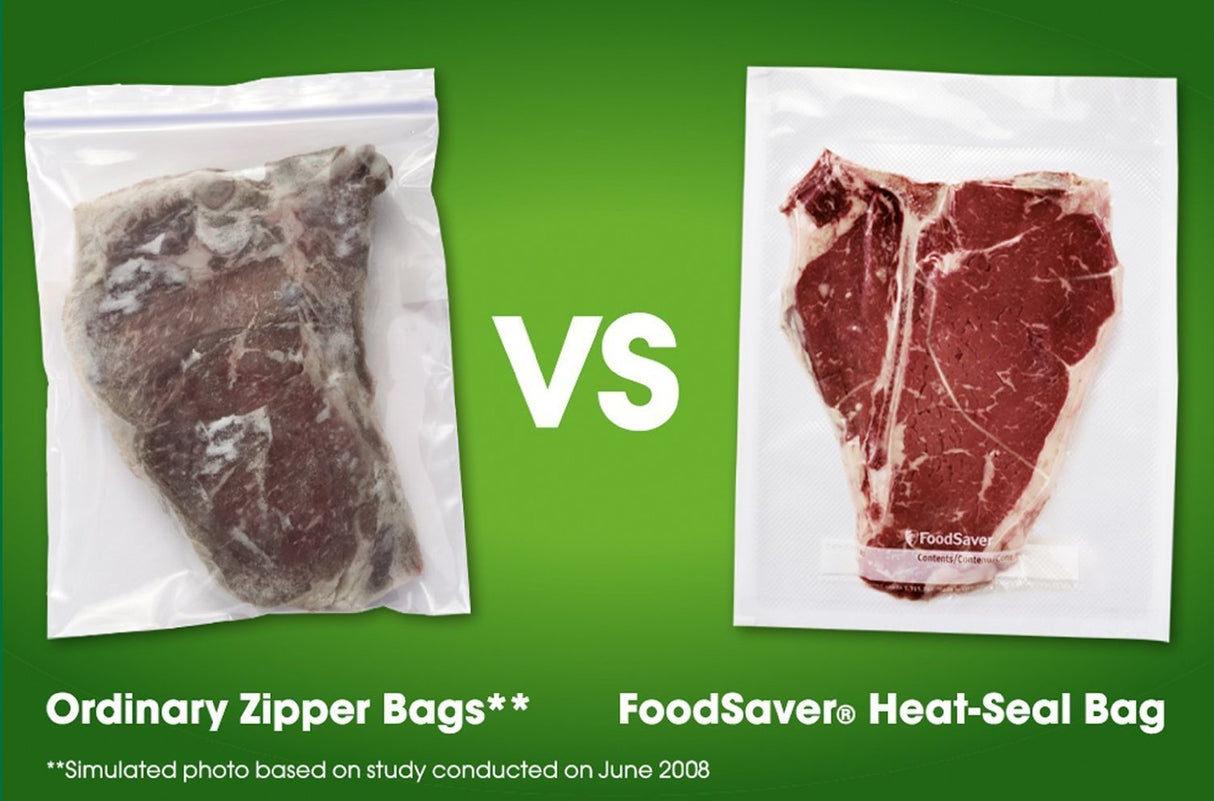 FoodSaver Custom Fit Vacuum Sealer Bags, Airtight Food Storage and Sous Vide Rolls, BPA-Free, 11 x 16' (Pack of 3) FOODSAVER