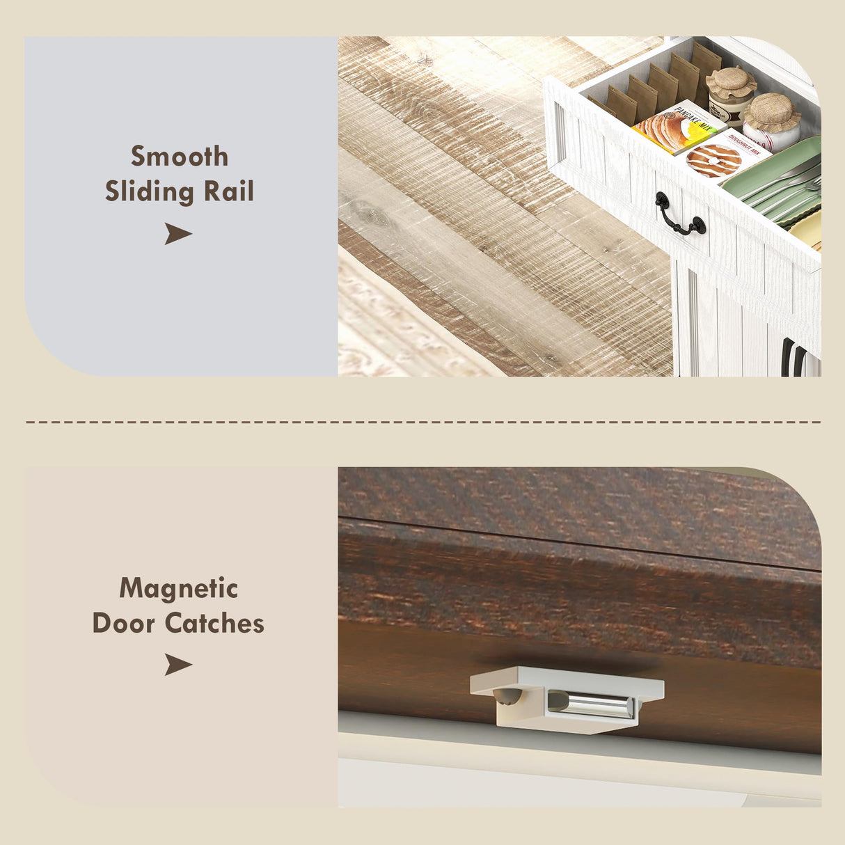 HOMCOM 71" LED Kitchen Pantry Cabinet, Farmhouse Tall Freestanding Storage Cabinet with Door Shelves, Adjustable Shelves and Drawer for Kitchen and Dining Room, Distressed White HOMCOM