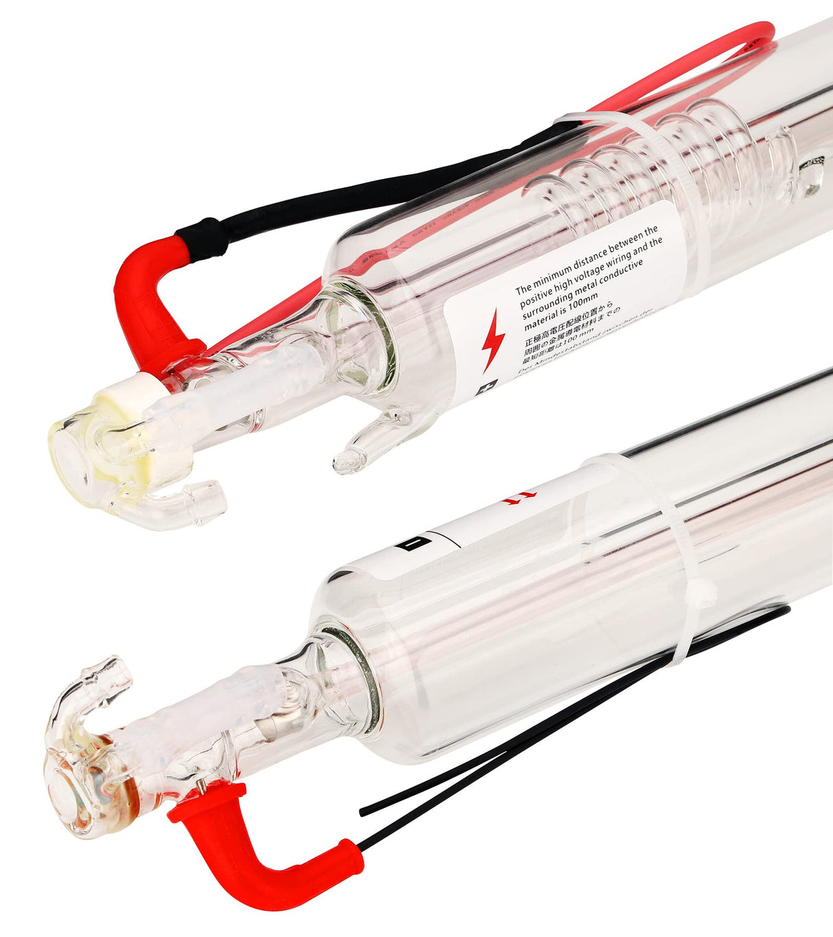 LD-Teemm CO2 Laser Tube, 30W CO2 Laser Tube with Coating 30 watt Length 600mm Dia. 50mm, Wire Pre-Connected for CO2 Laser Cutter Laser Engraving Cutting Machine LD-Teemm