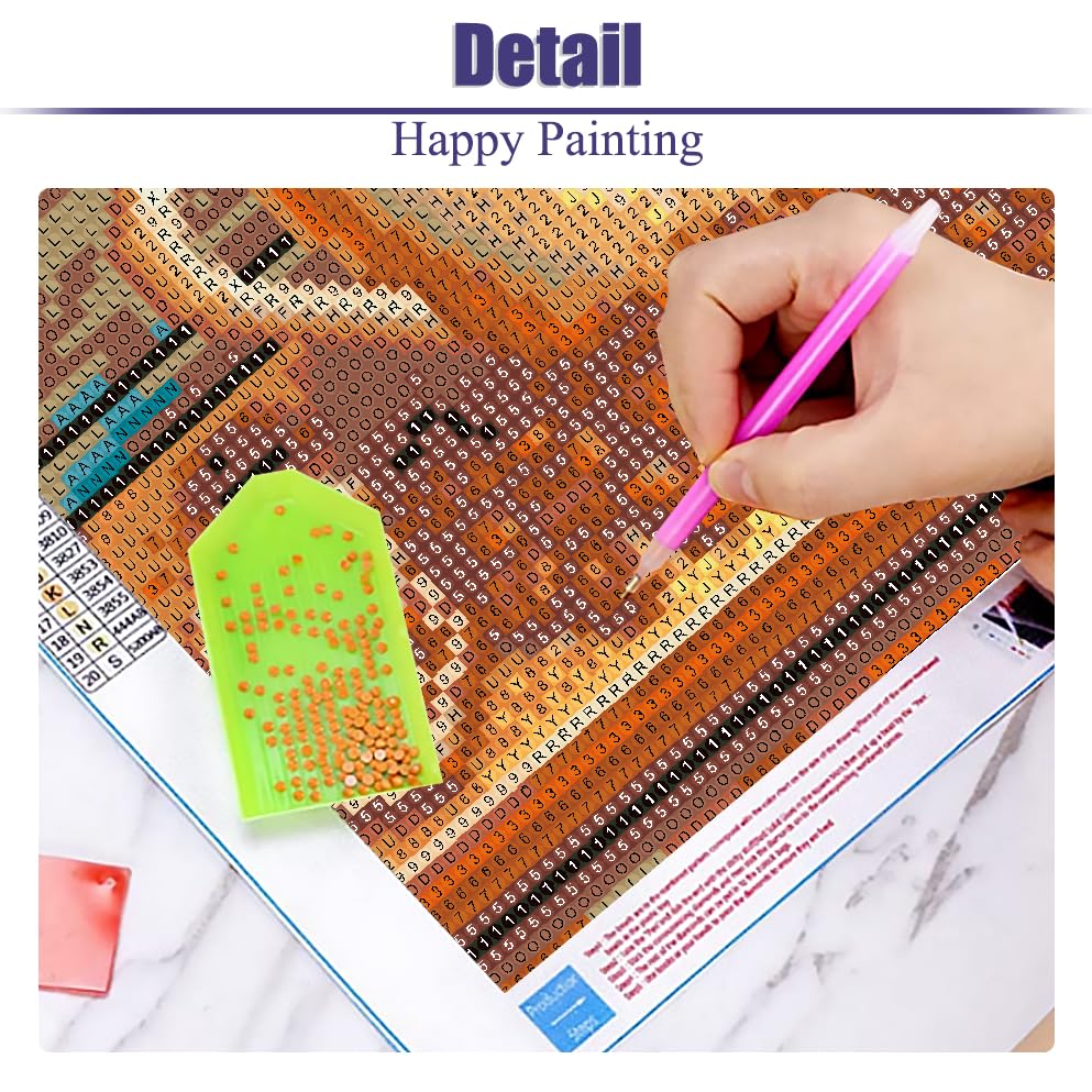 cdjlddww Coffee Cups Diamond Painting Kits for Adults, 5d Diamond Painting for Adults, DIY Full Drill Diamond Dots Paintings Picture Arts Craft for Home Wall Art Decor 14x14Inch cdjlddww