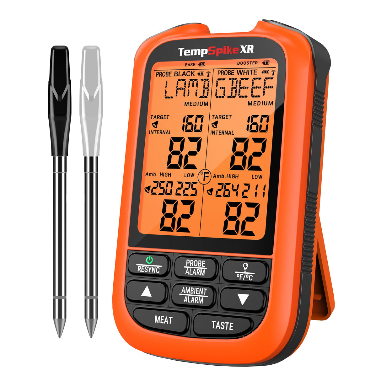 ThermoPro TempSpike 1000FT Wireless Meat Thermometer Digital with 2 Upgraded Ultra-Thin Probe, Smoker Thermometer Wireless for Oven/Rotisserie/Sous Vide/Stove/BBQ Grill Thermometer ThermoPro