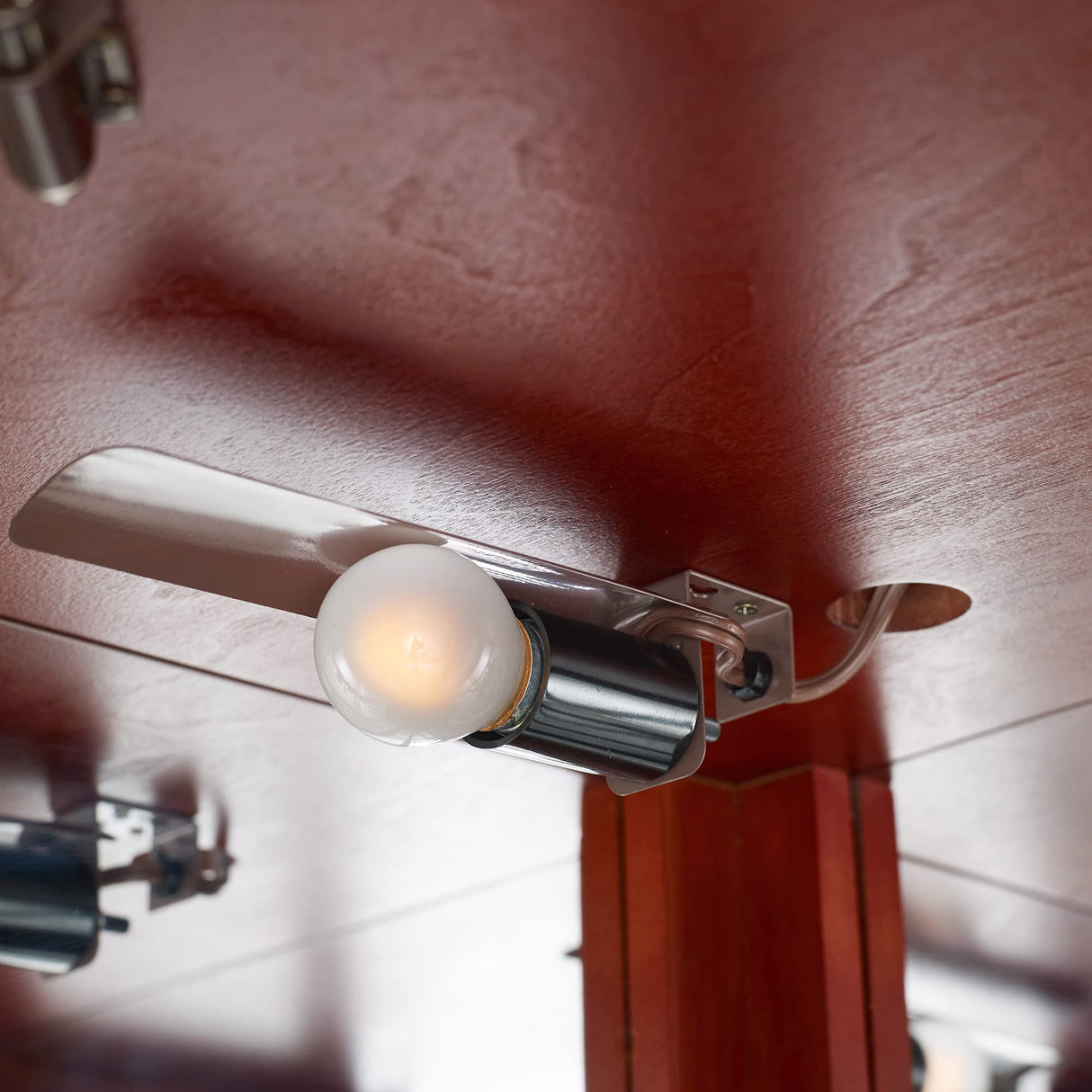 Mcltopz Lighted Corner Curio Cabinet with Tempered Glass Doors, 6 Shelf Curio Diapaly Cabinet with Adjustable Shelves and Mirrored Back Panel, Floor Standing Glass Display Cabinet No Bulb (Cherry) Mcltopz