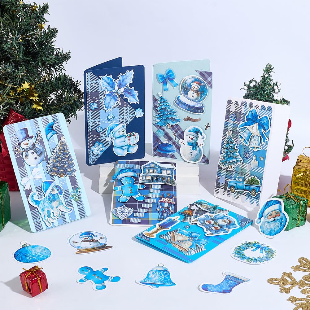 FREEBLOSS 15 Set DIY Card Making Kit for Adults Winters Card Making Kit DIY Handmade Greeting Card Kit Perfect for Christmas Gift Cards for Birthday Wedding Congratulation FREEBLOSS