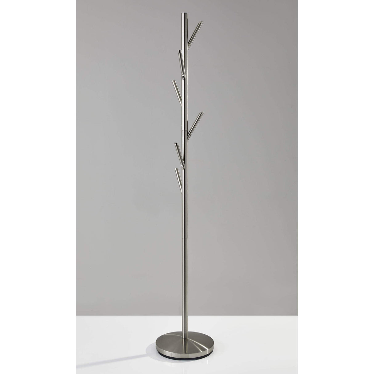 Adesso WK2036-22 Evergreen Coat Racks, Satin, Brushed Steel Adesso