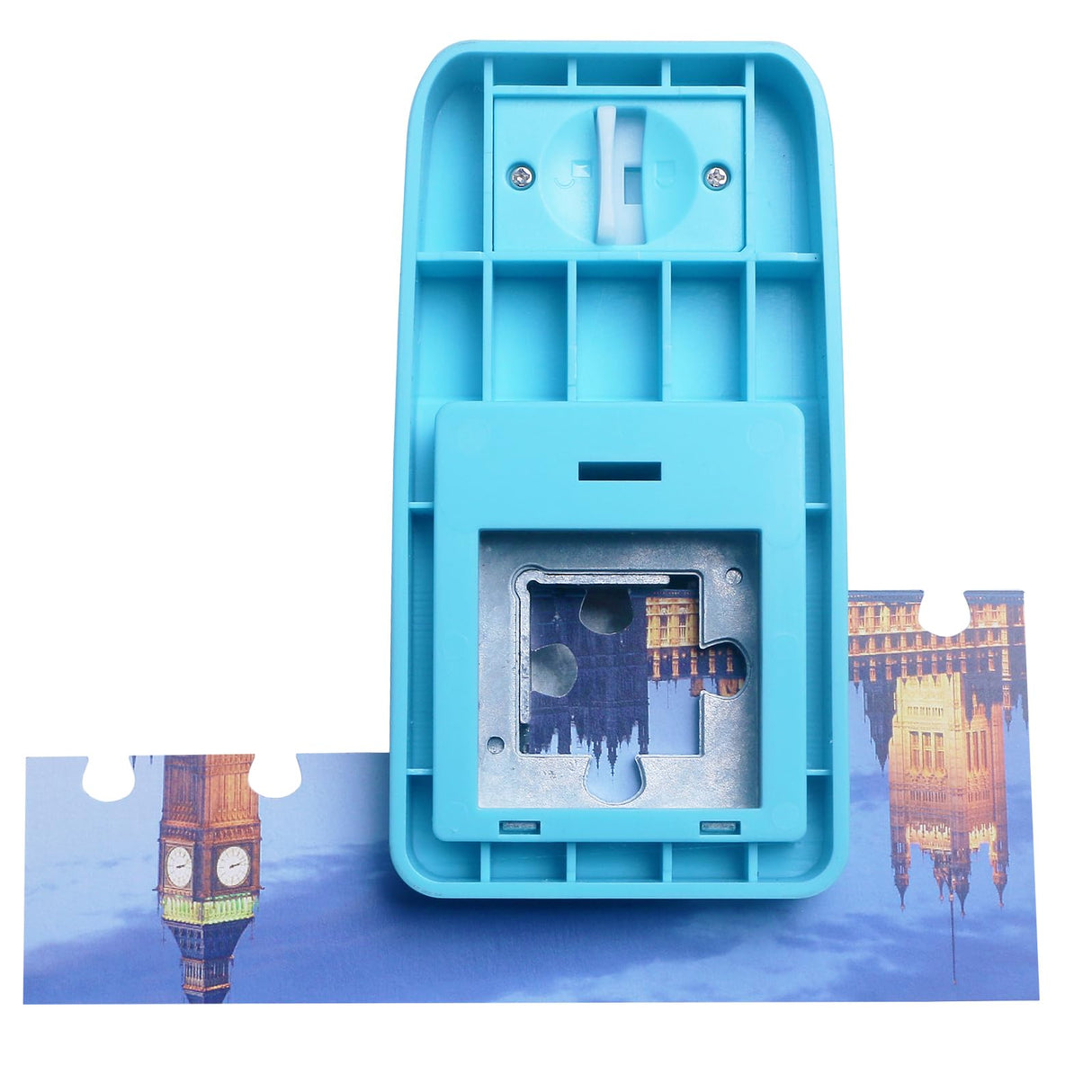 KW-triO Puzzle Punch DIY Jigsaw Puzzle Piece Cutter for Personalized Jigsaw Puzzle Custom Photo Puzzle Customized Puzzle Making Tool (Cerulean Blue) KW-Trio