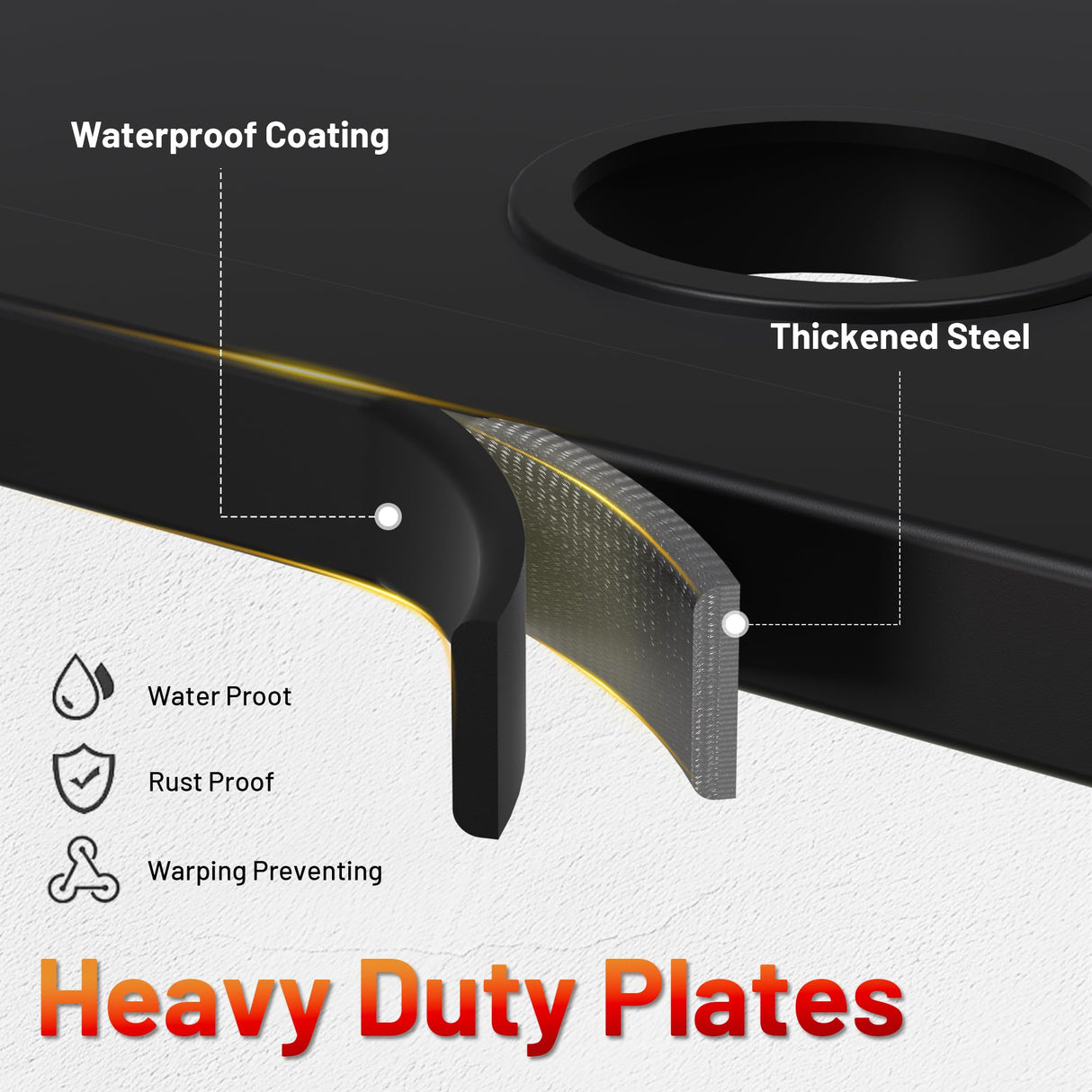 Power Tool Organizer Wall Mount with Charging Station, Garage 4 Drill Storage Shelf with Cordless Tool Holder, Heavy Duty Rack with 8 Outlet Power Strips and Hooks, Gift for Men, Husband (4 Layer) OKCHILD