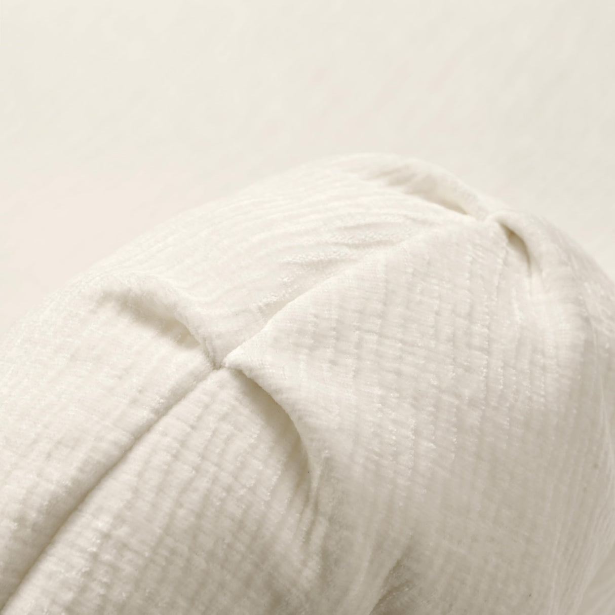 Brabrety Mirod 122'' Extra Large Sectional Sofa Soft Fabric Upholstery, Elegant Curved Design with Three Round Cushions, Supportive Comfort Foam for Ultimate Relaxation (Beige@040) Brabrety