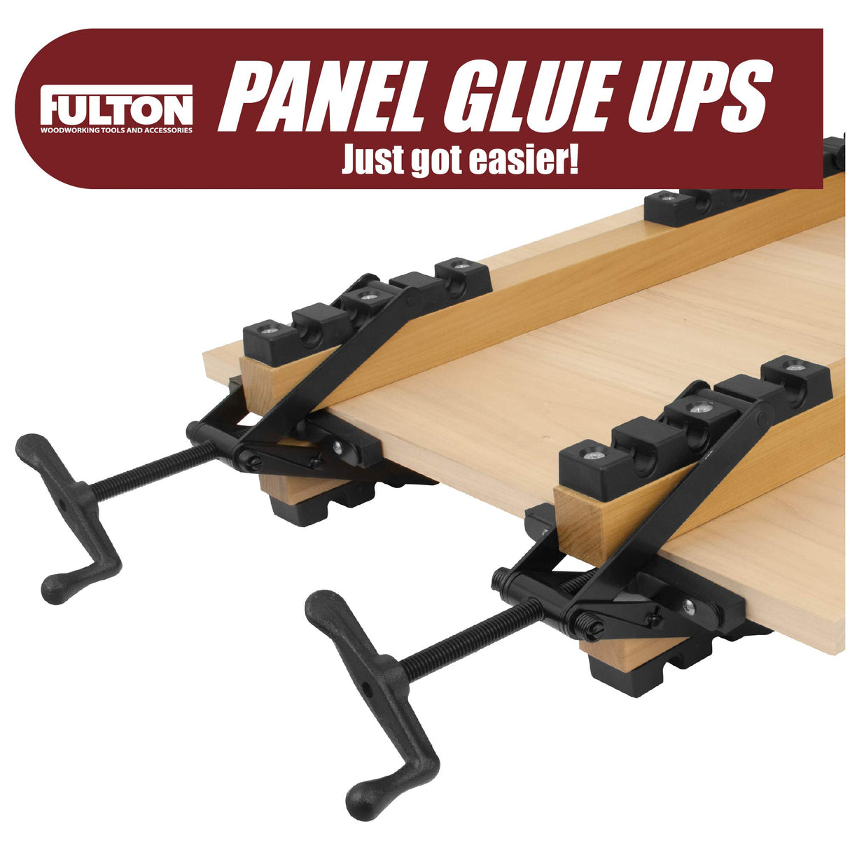 Peachtree Woodworking Supply 2 Pack of 4 Way Pressure Clamps For Clamping Panels - Using Pressure From All Four Directions. For Woodworkers, Cabinet and Furniture Makers (2 four way pressure clamps) Peachtree Woodworking Supply