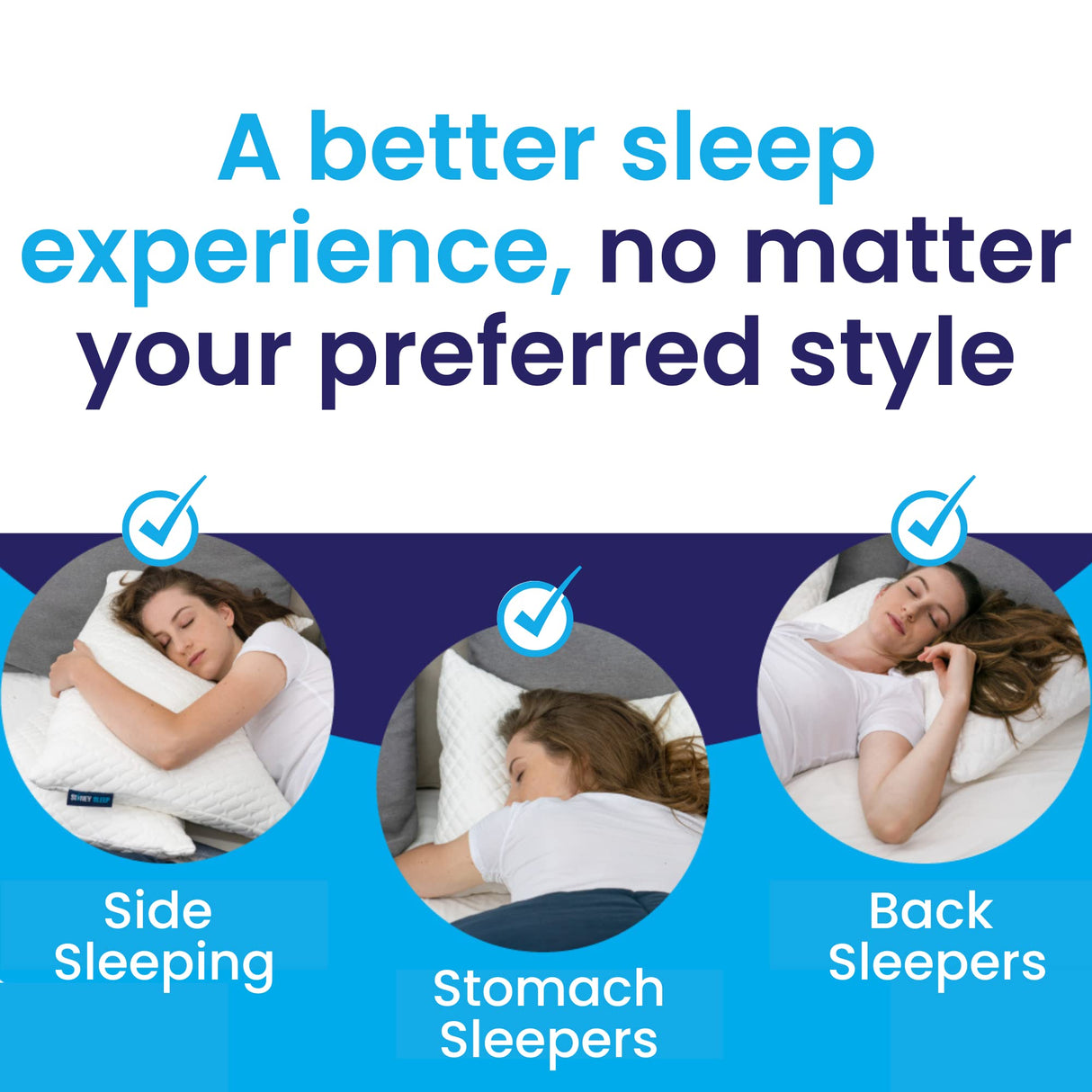 Sidney Sleep Bed Pillow for Side and Back Sleepers - Adjustable Filling - Memory Foam Pillow for Neck and Shoulder Pain - Customizable Loft - Queen Size - Additional Foam Bag Included (Grey) Sidney Sleep