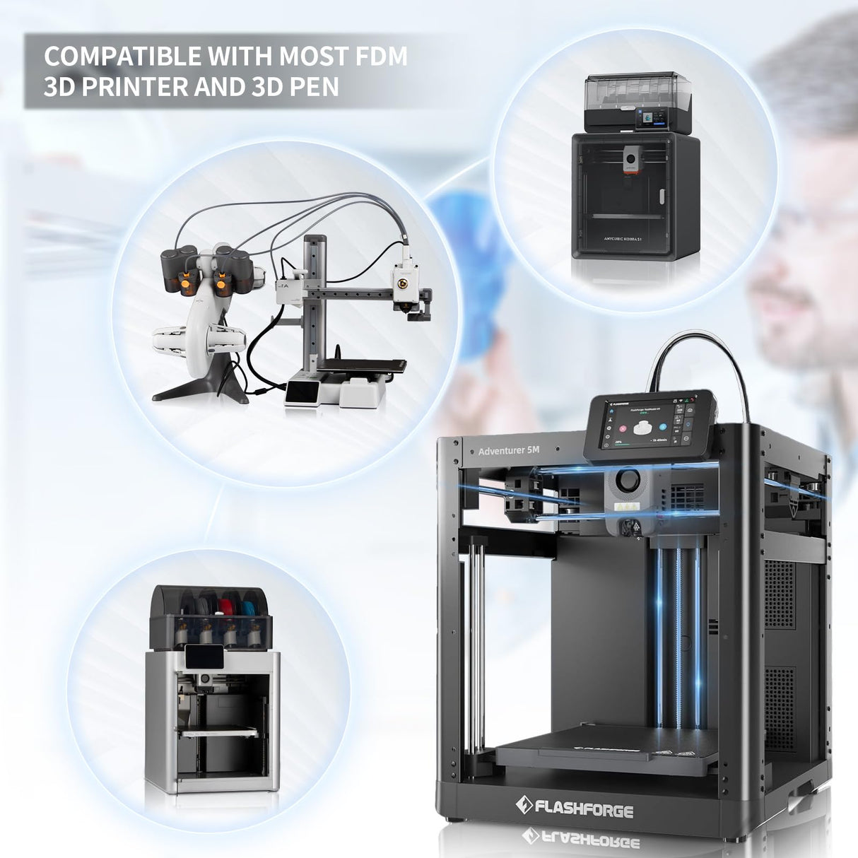TINMORRY PETG Filament 1.75, Rapid PETG-Eco 3D Printer Filament, Compatible with Bambu FDM 3D Printer, 1 KG 1 Spool, Grey TINMORRY