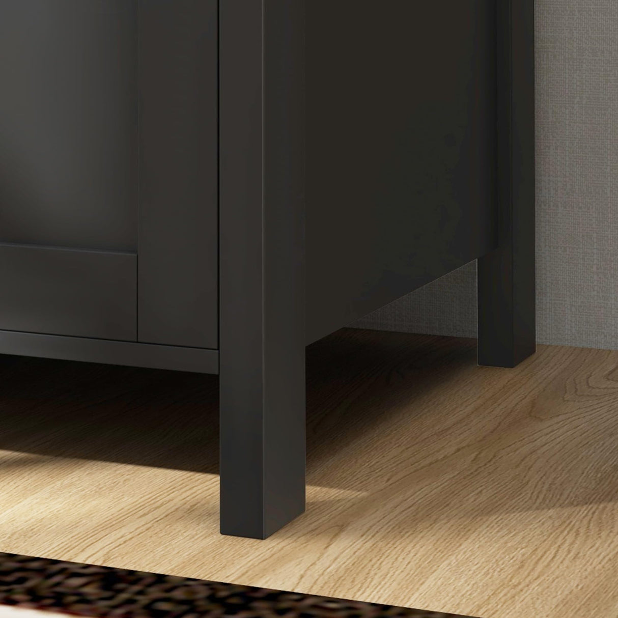 HOMCOM 2 Drawer File Cabinet with Lock, Lateral Filing Cabinet with Keys and Adjustable Hanging Bar for Letter, A4 and Legal Size, File Cabinet for Home Office, Black HOMCOM