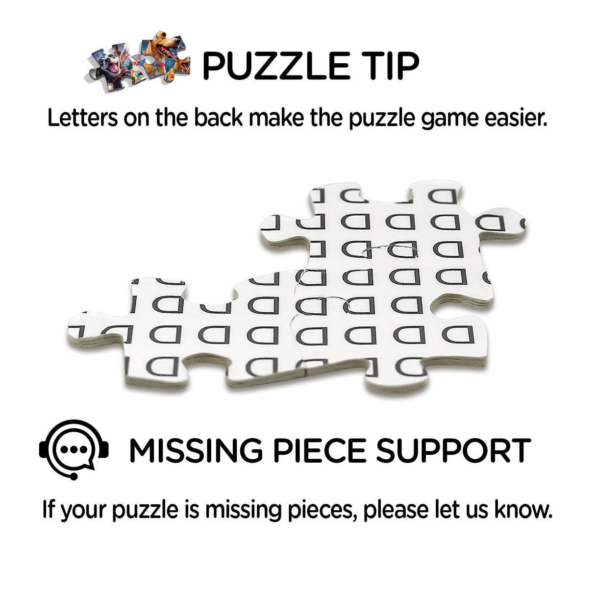 Dog Jigsaw Puzzle for Adults, Funny Puppy Jigsaw Puzzles 1000 Piece, Colorful Animal Puzzles Fun Cool Silly Puzzle BBOLDIN